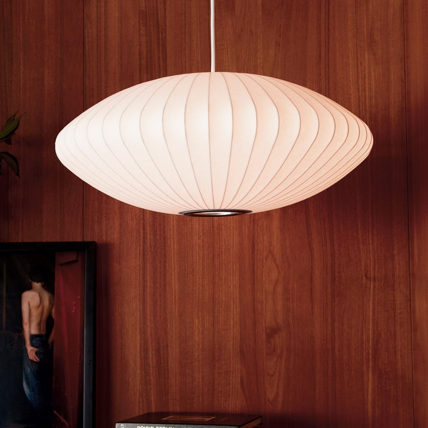 Ritta Pendant Light Bubble Mulberry Silk - Letslighting