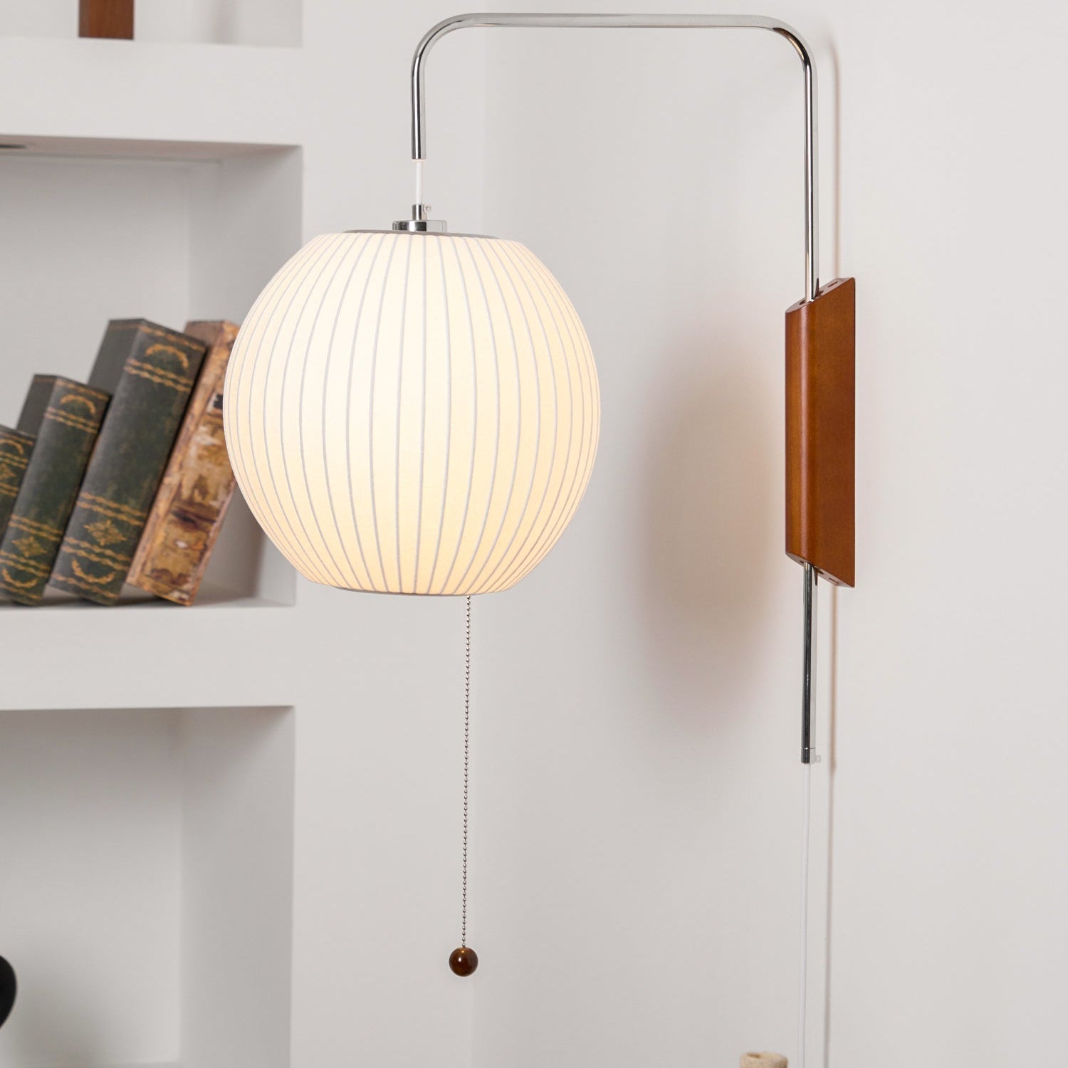 Lustra Wall Sconce Walnut Ball - Letslighting