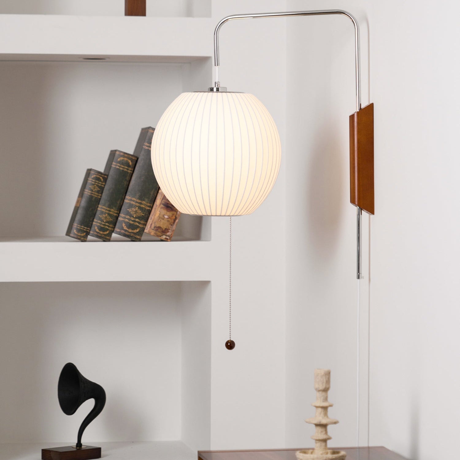 Lustra Wall Sconce Walnut Ball - Letslighting