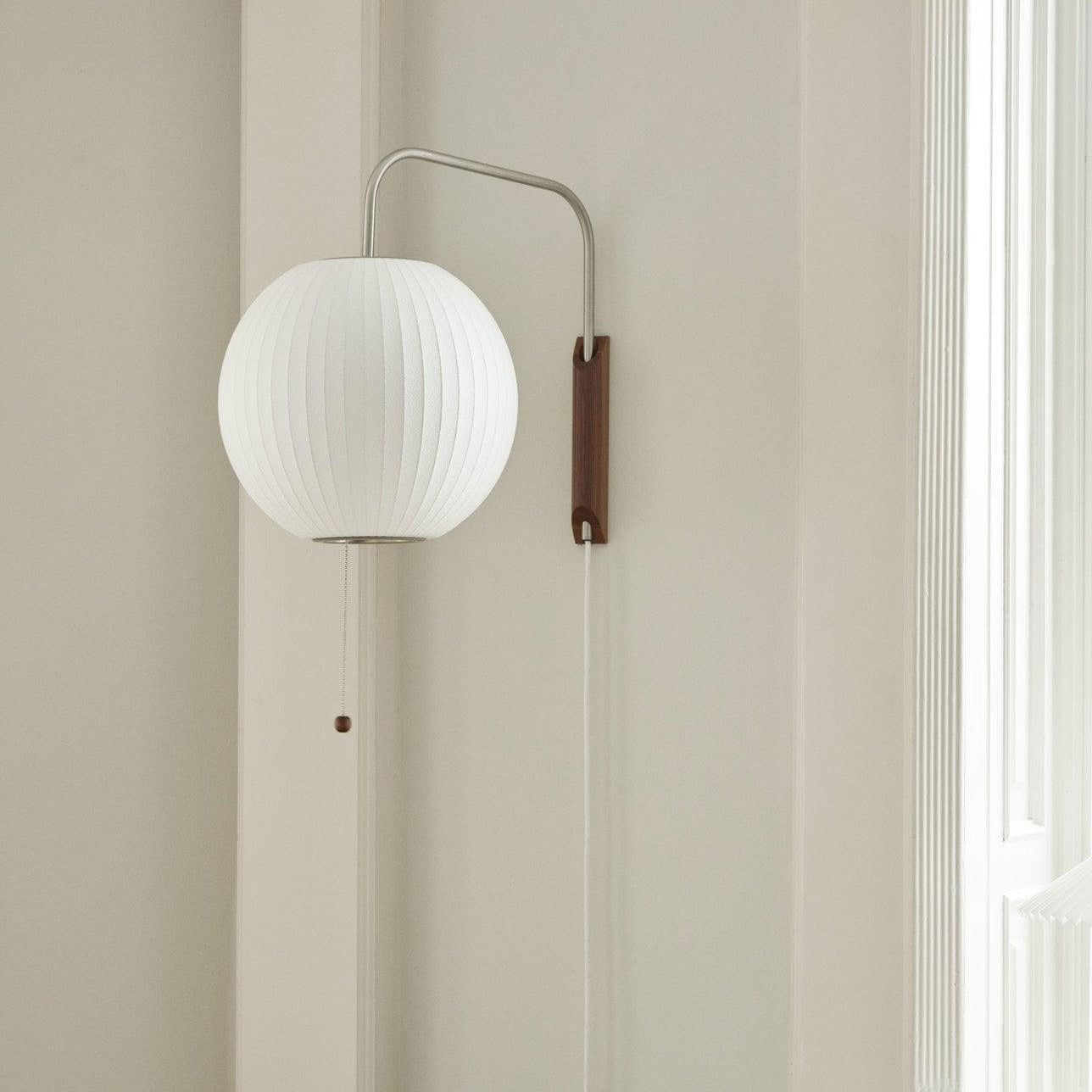 Lustra Wall Sconce Walnut Ball - Letslighting
