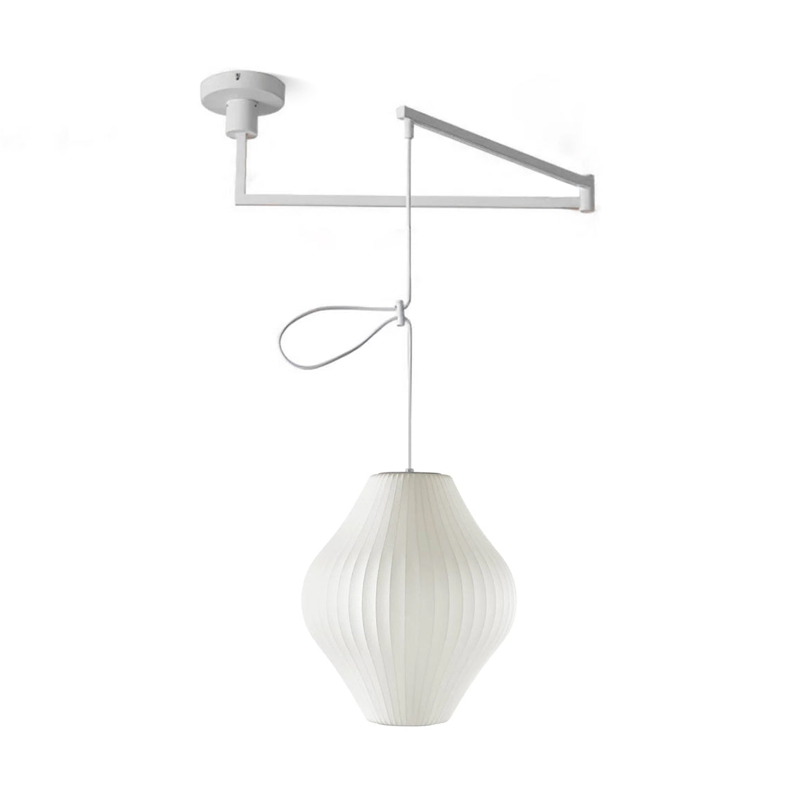 Solarnce Silk & Steel Pendant Lamp - Letslighting