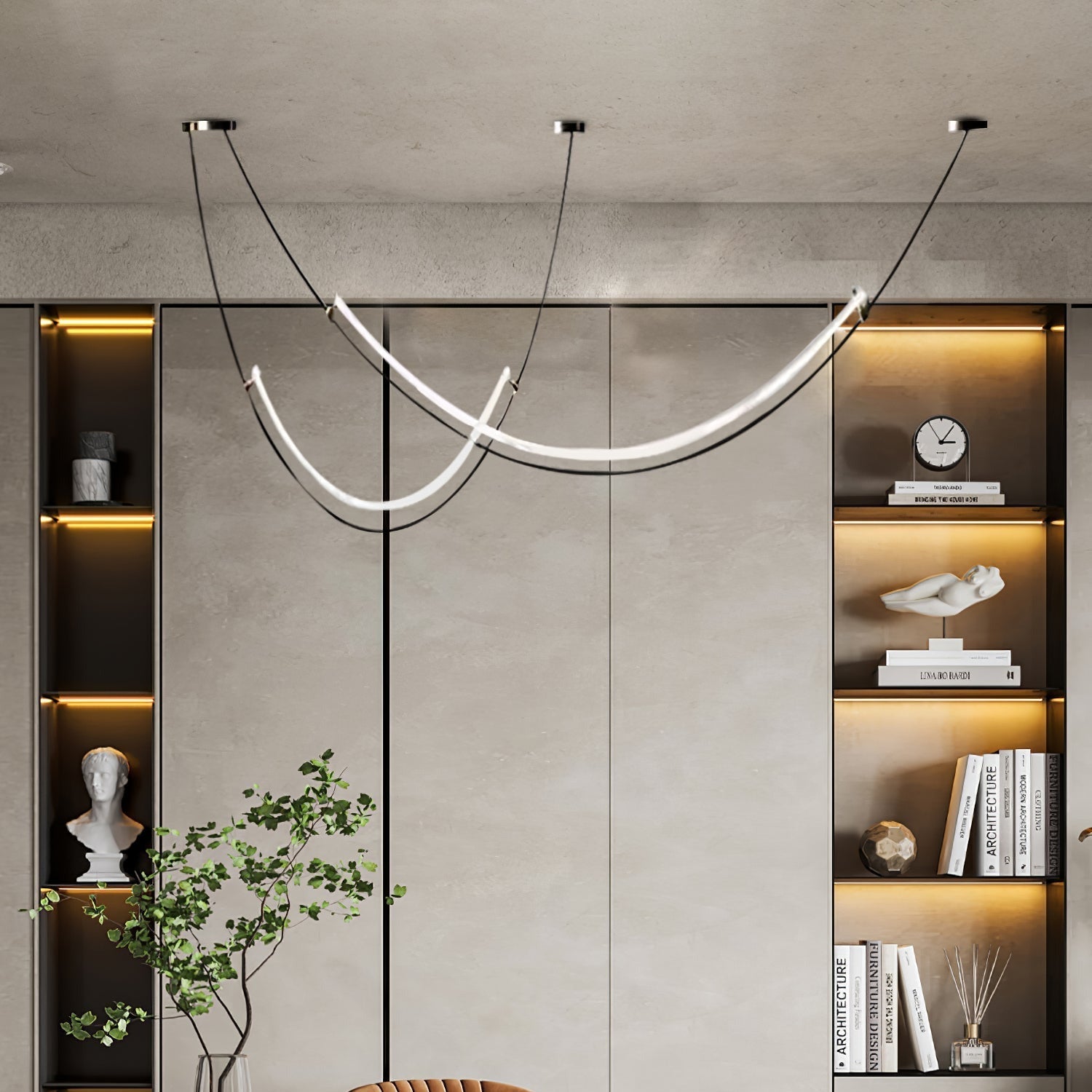 Arisha Curved LED Pendant Light - Letslighting