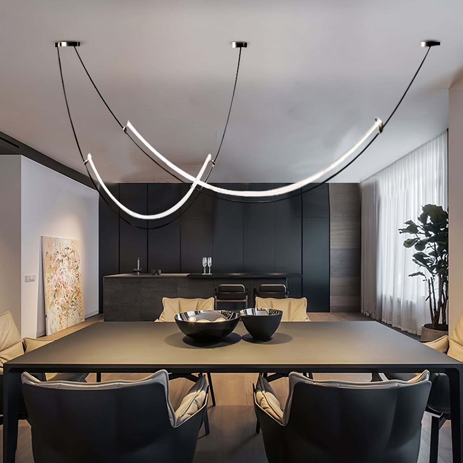 Arisha Curved LED Pendant Light - Letslighting