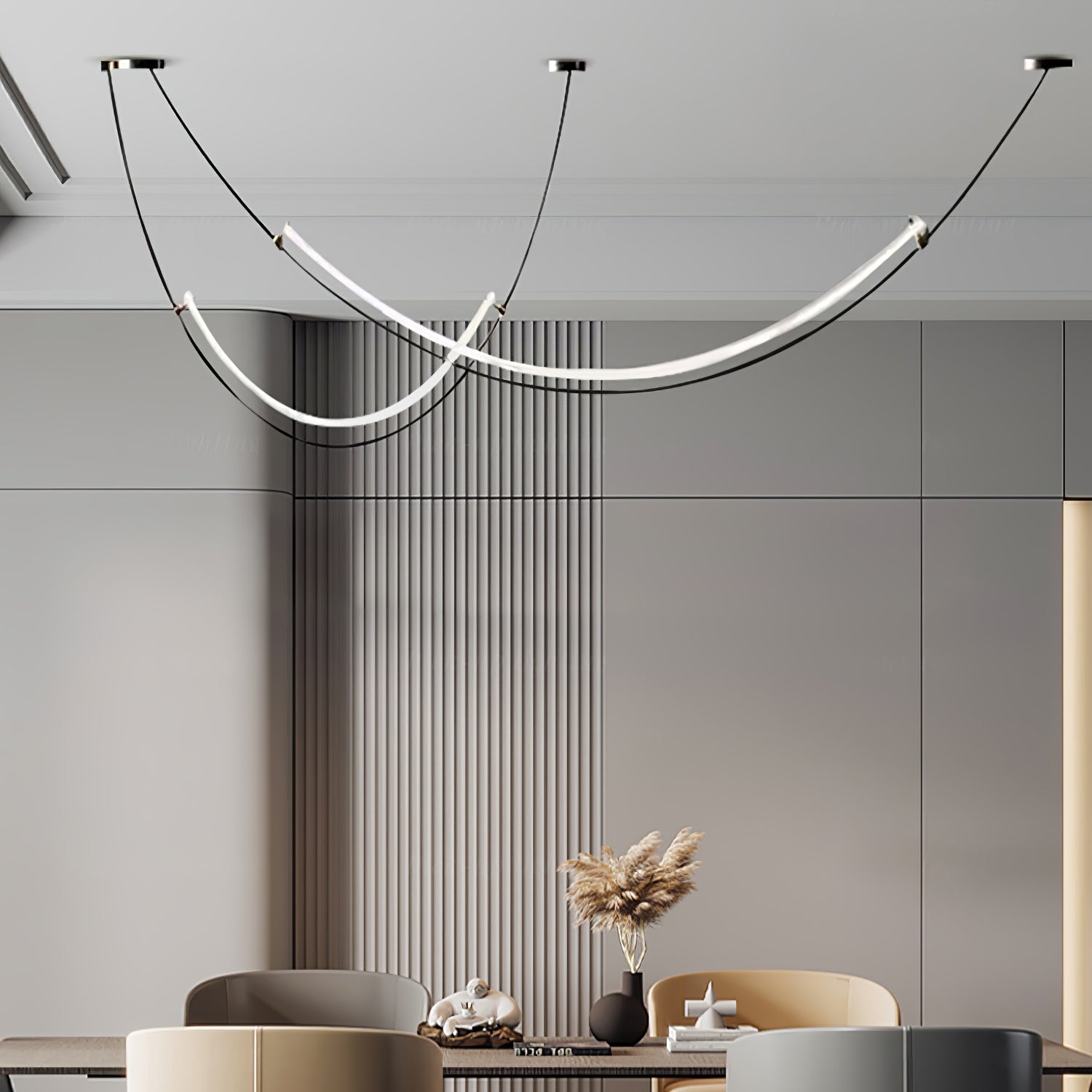 Arisha Curved LED Pendant Light - Letslighting