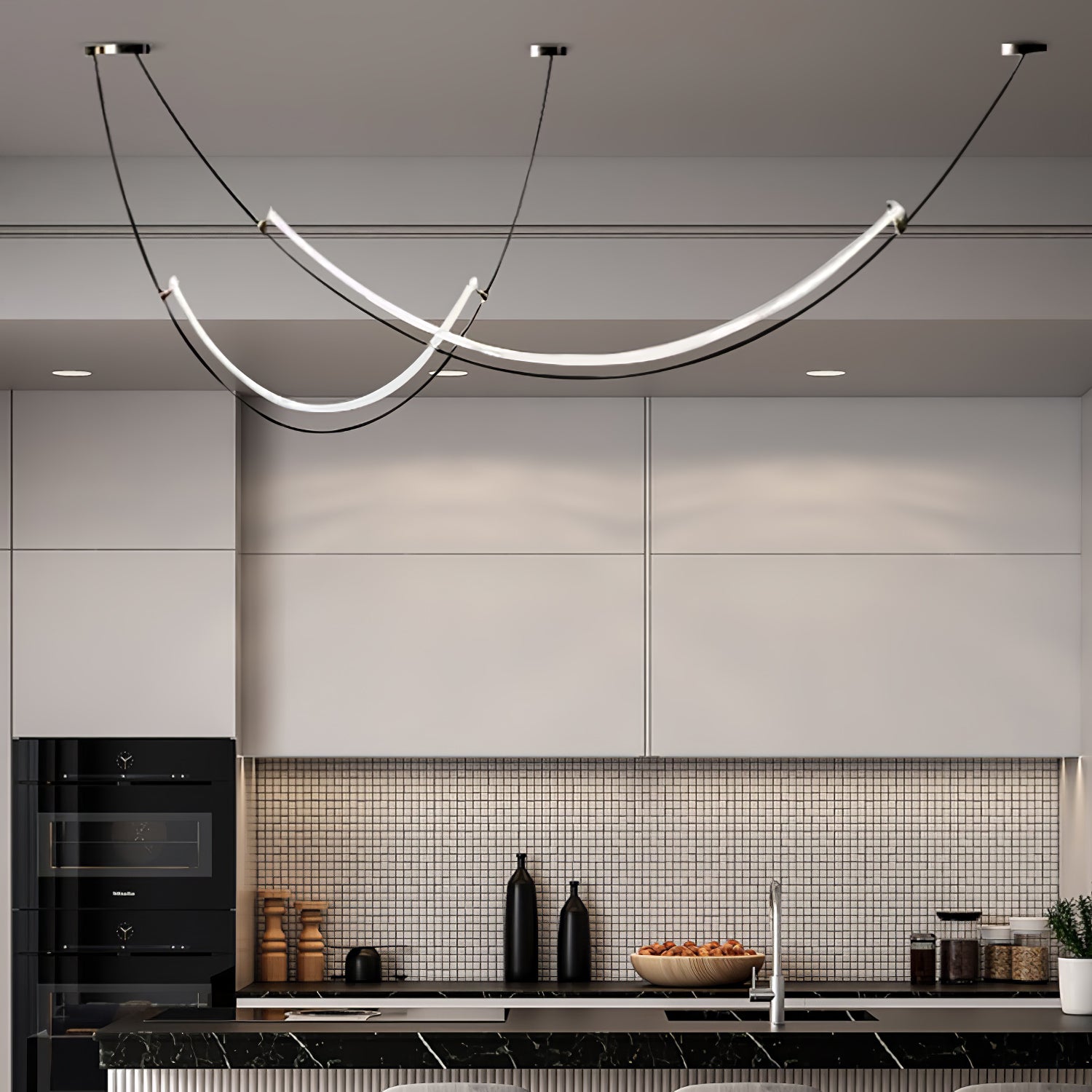 Arisha Curved LED Pendant Light - Letslighting
