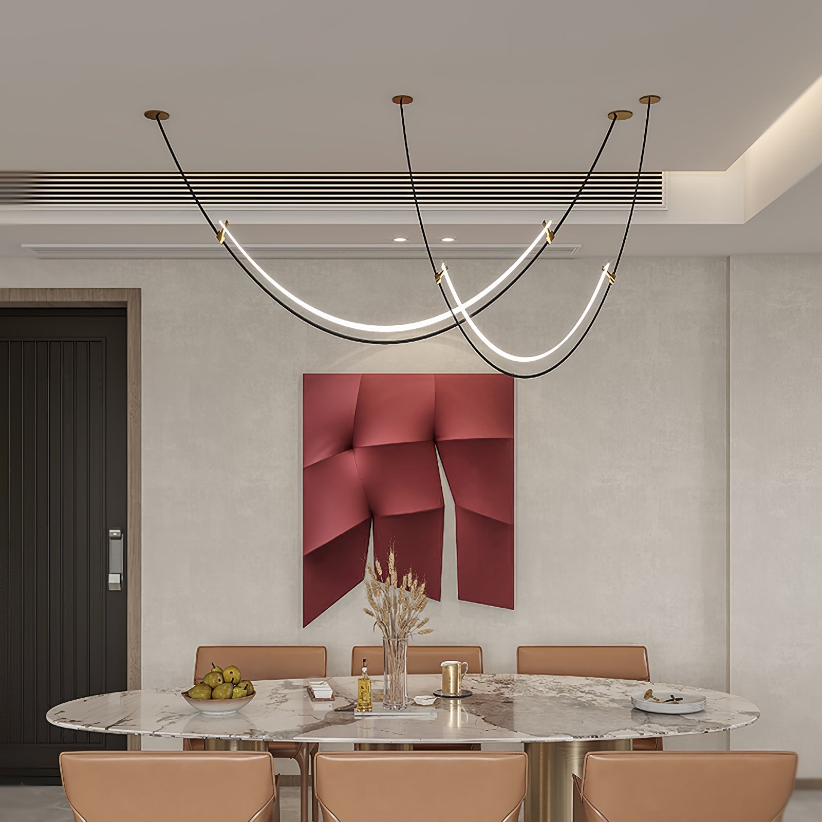 Arisha Curved LED Pendant Light - Letslighting