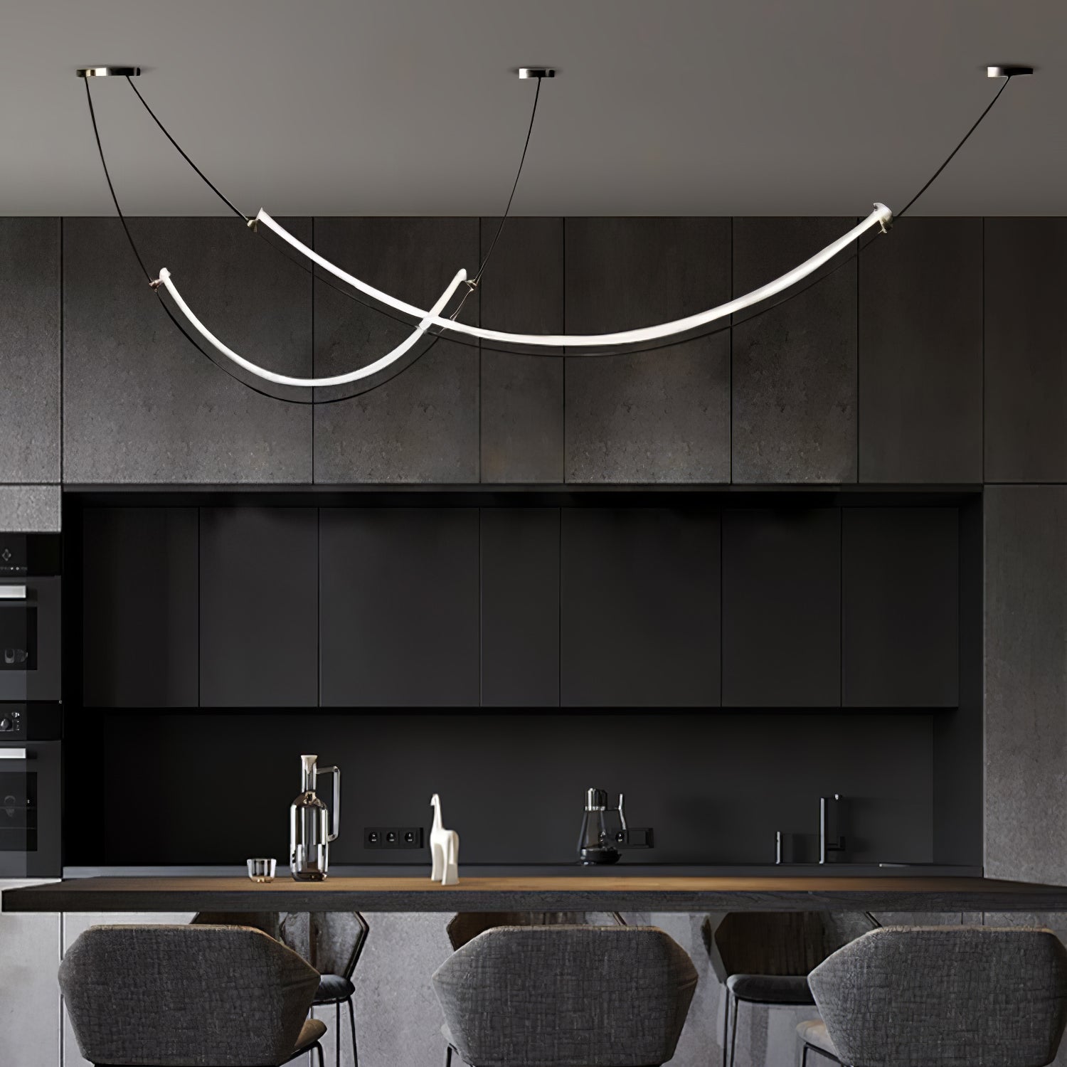Arisha Curved LED Pendant Light - Letslighting