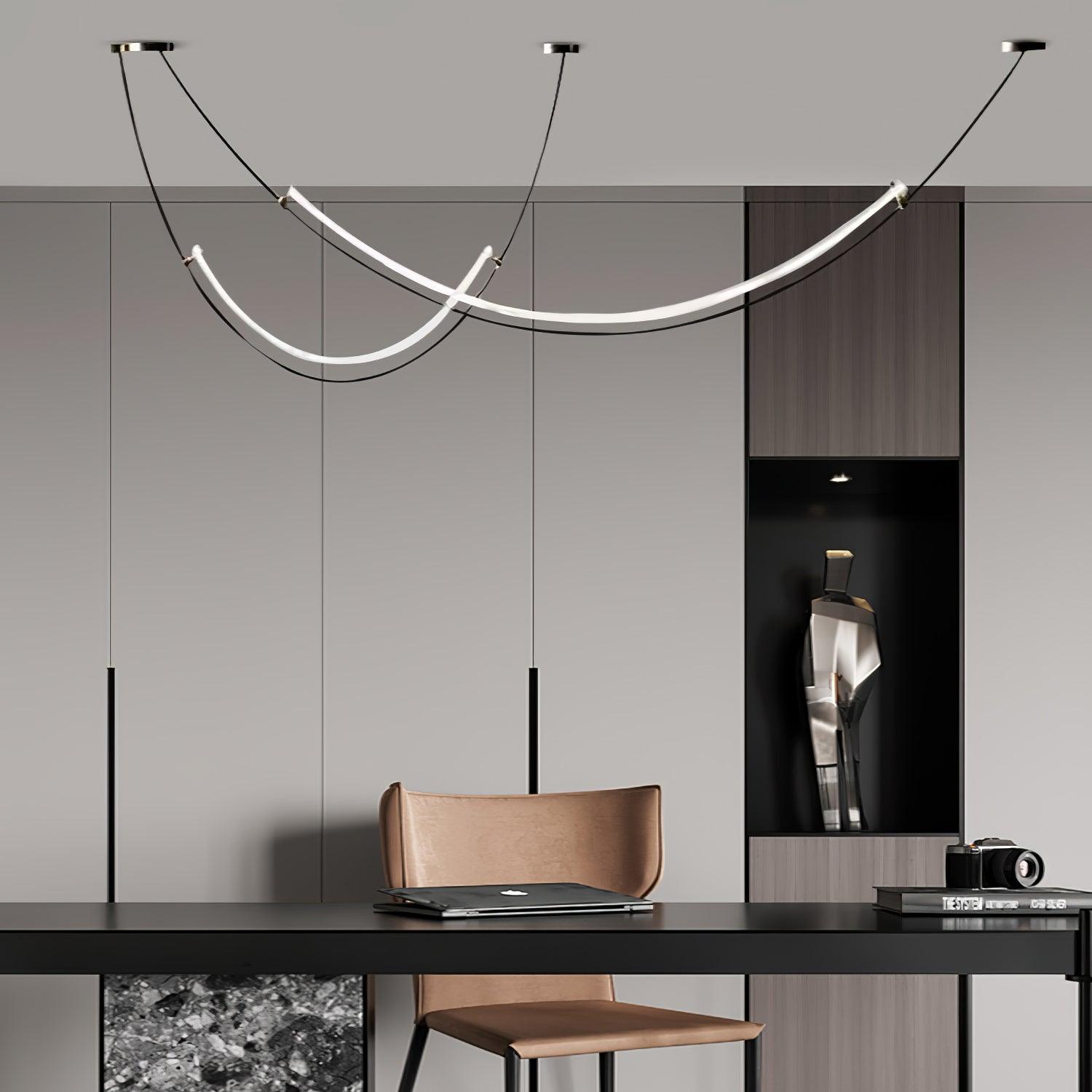 Arisha Curved LED Pendant Light - Letslighting