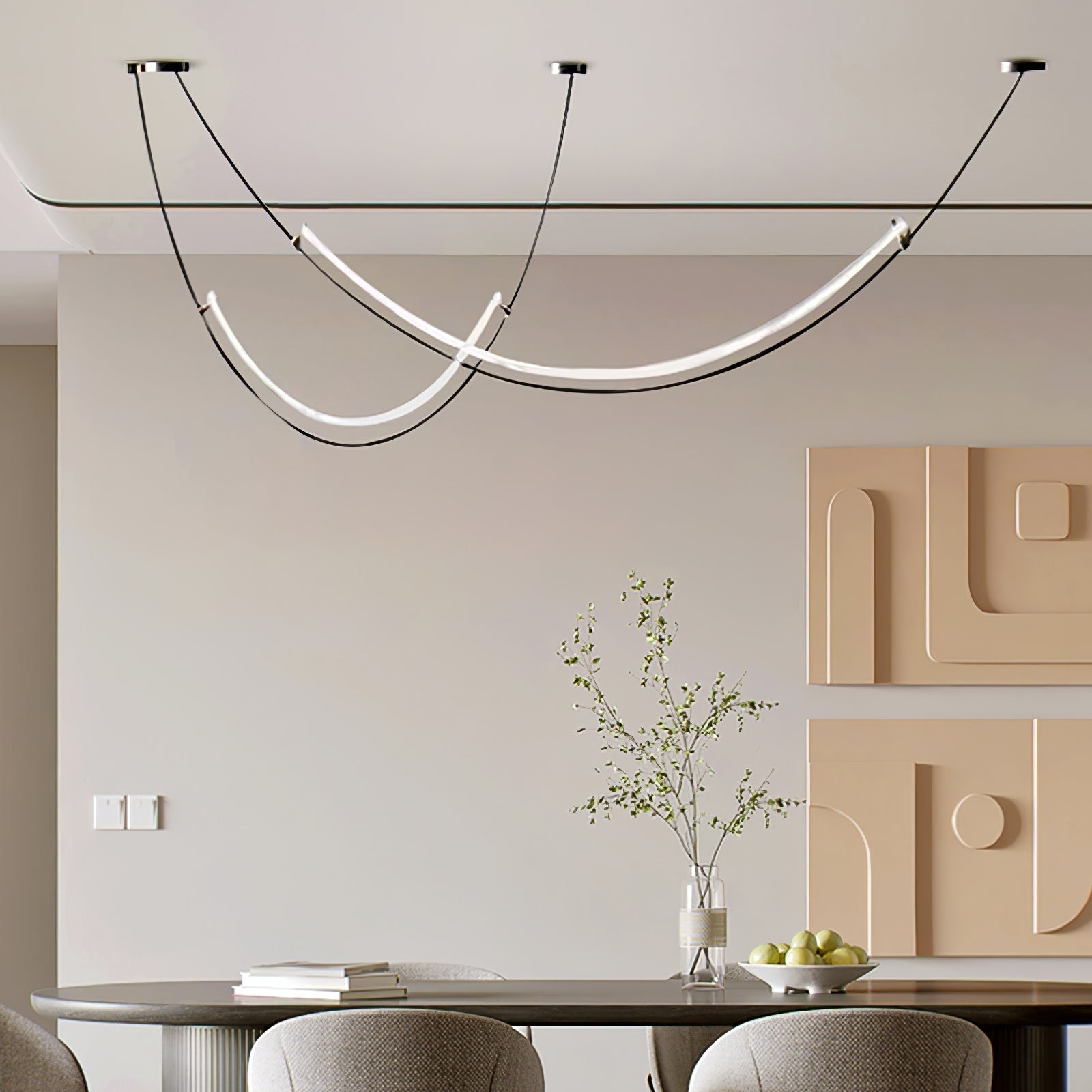 Arisha Curved LED Pendant Light - Letslighting
