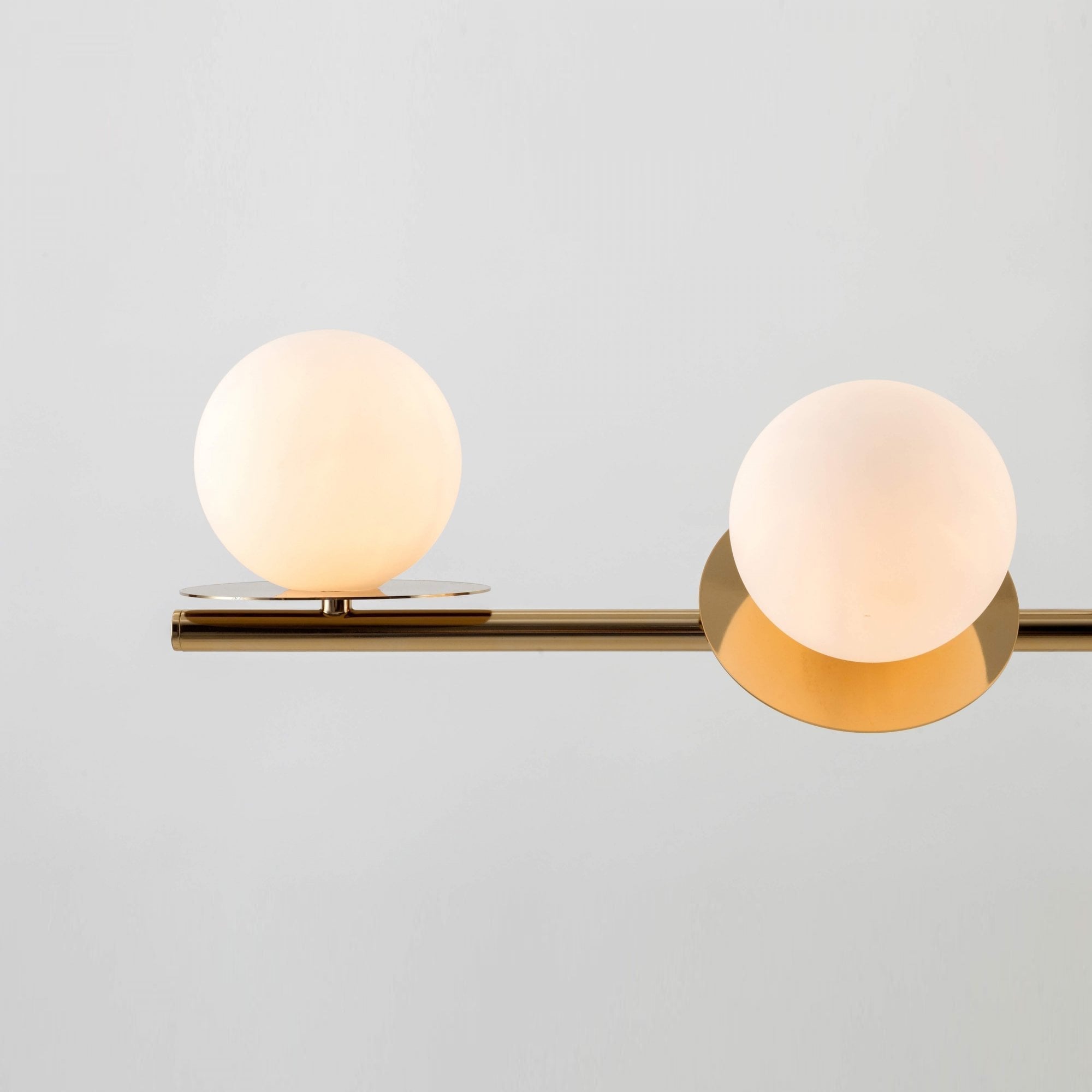 Evvararis Modern Minimalist Brass Glass Chandelier - Letslighting