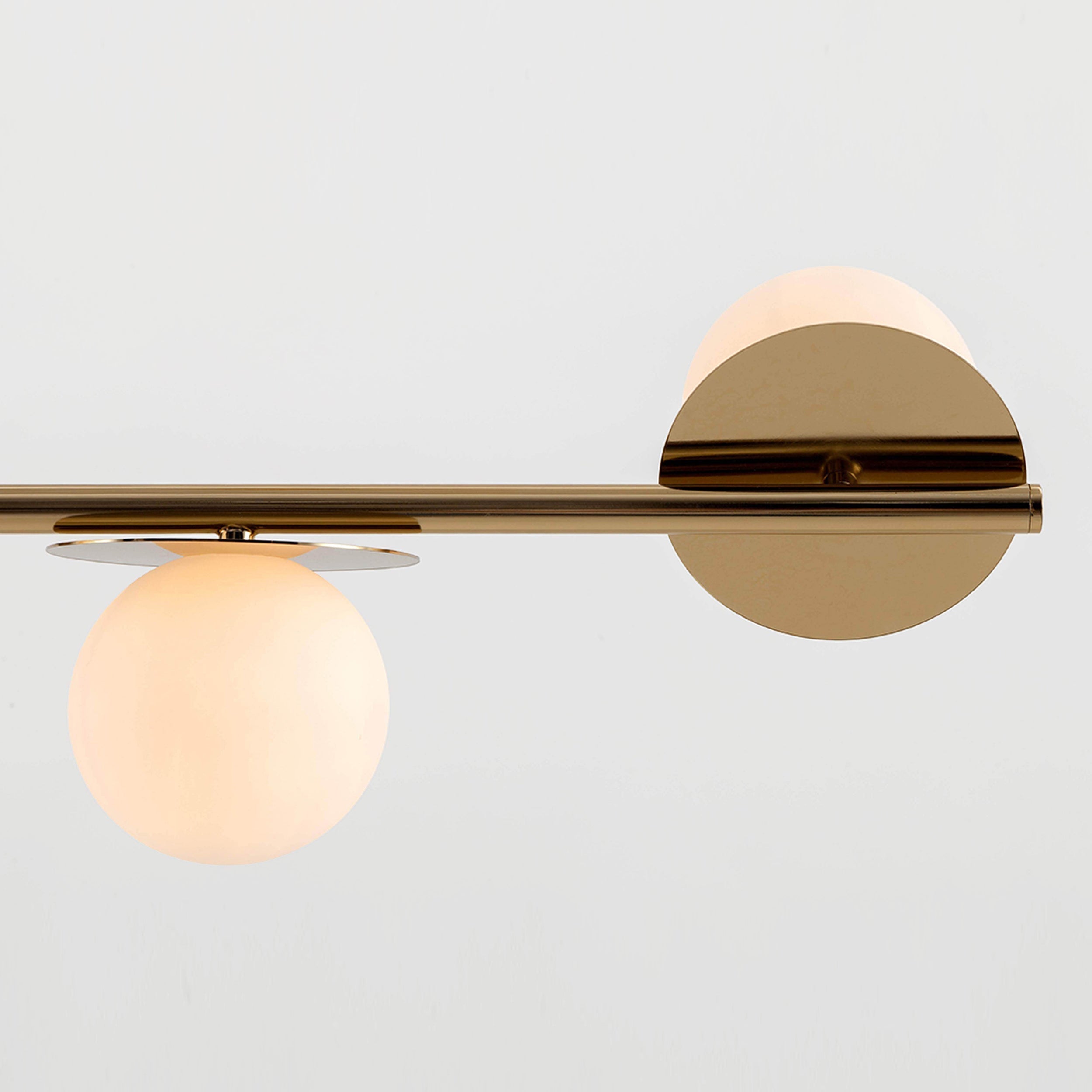 Evvararis Modern Minimalist Brass Glass Chandelier - Letslighting