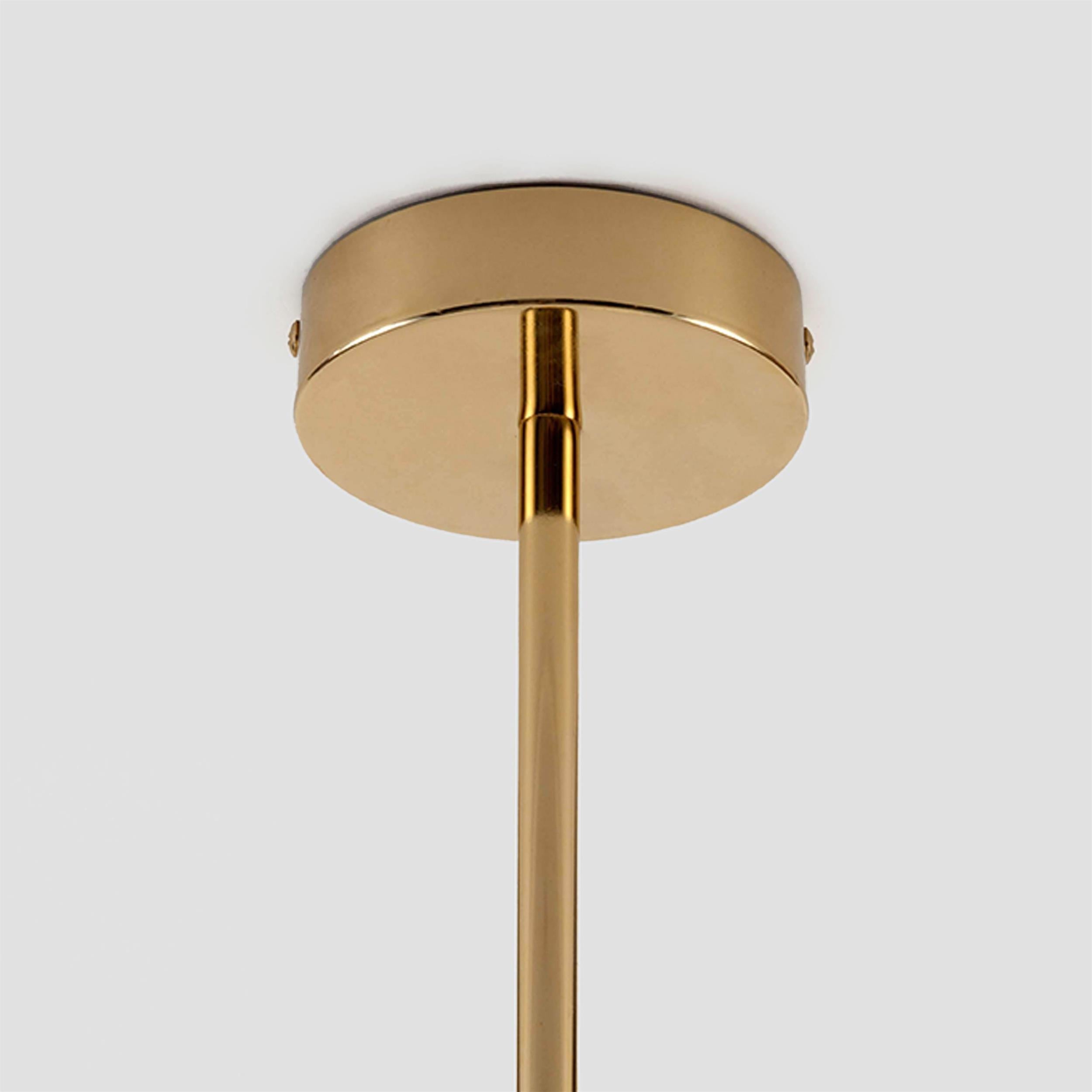 Evvararis Modern Minimalist Brass Glass Chandelier - Letslighting
