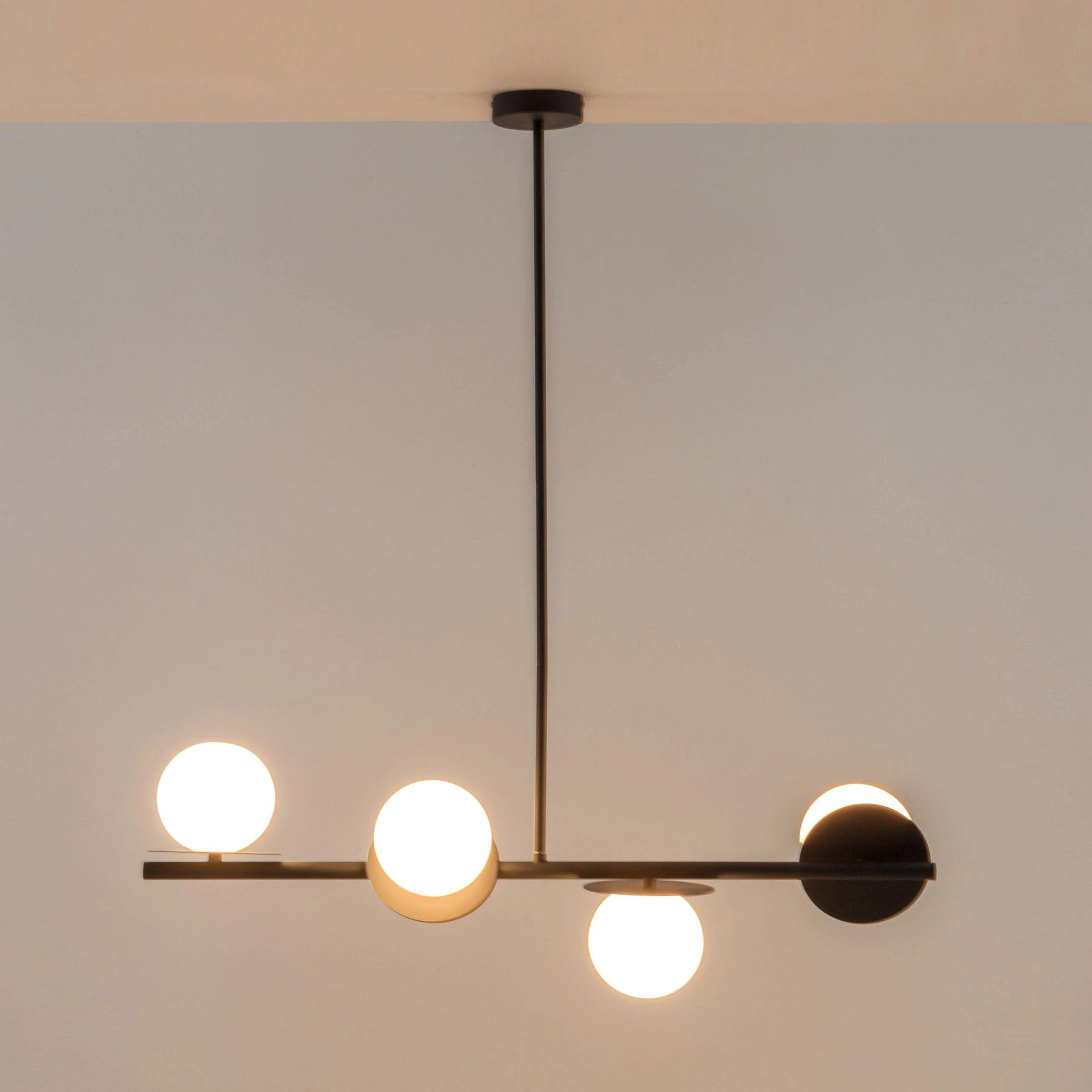 Evvararis Modern Minimalist Brass Glass Chandelier - Letslighting