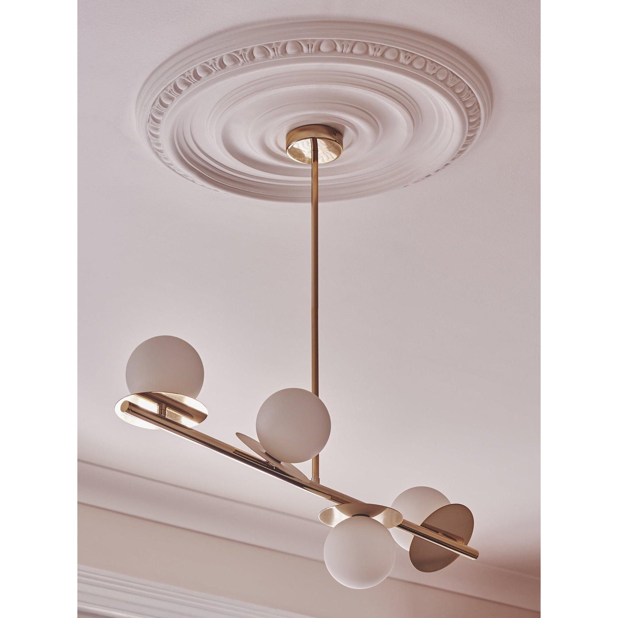 Evvararis Modern Minimalist Brass Glass Chandelier - Letslighting