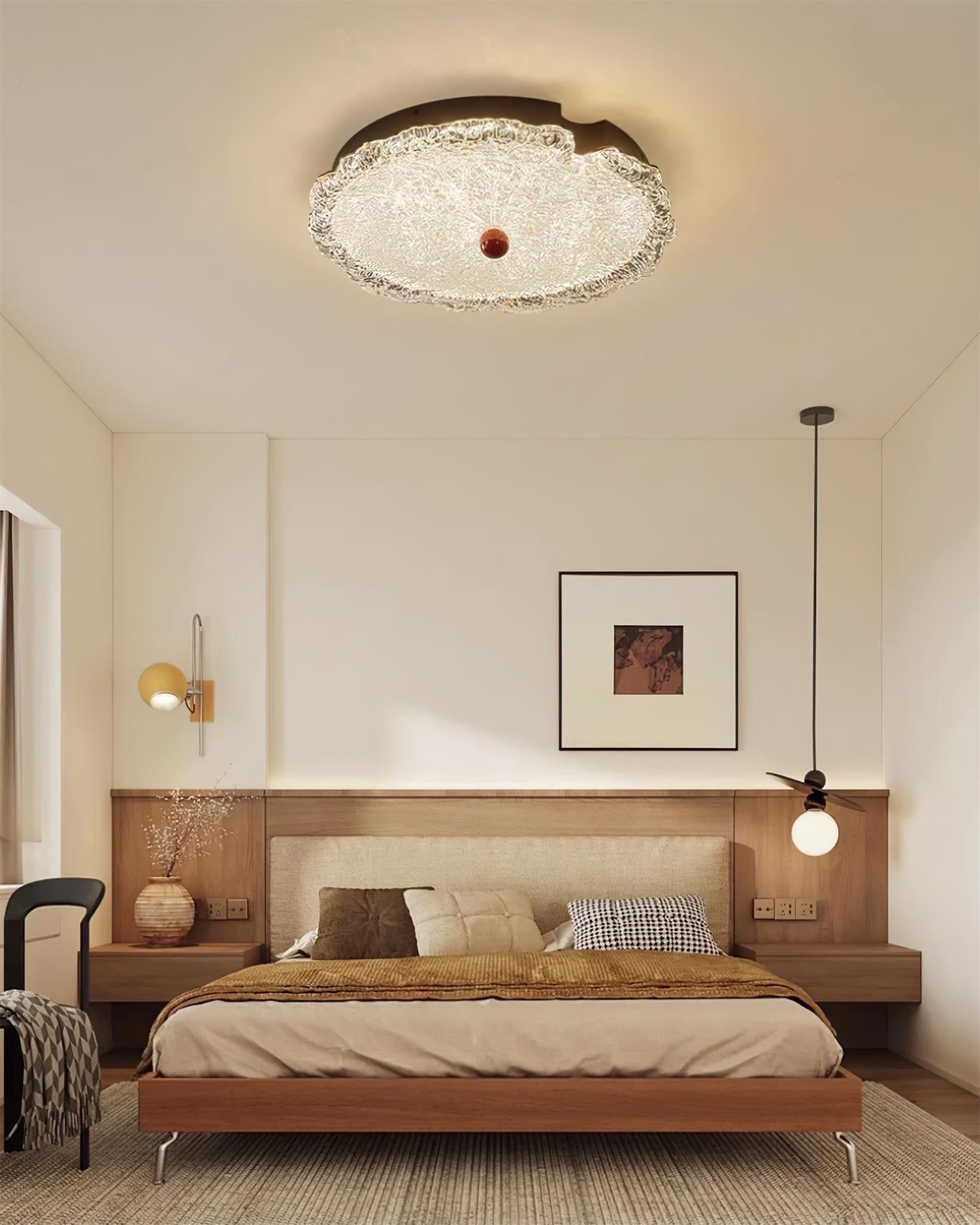 Gialo Textured Glass Ceiling Light - Letslighting