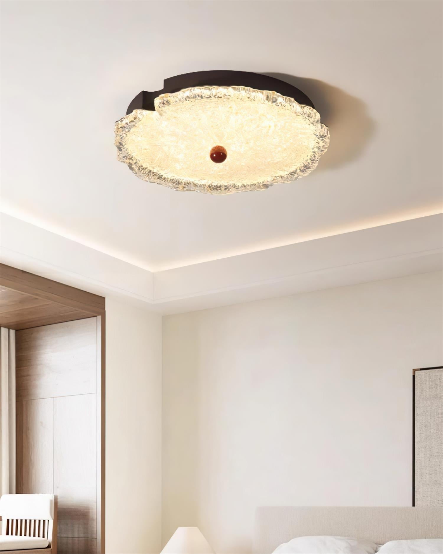 Gialo Textured Glass Ceiling Light - Letslighting