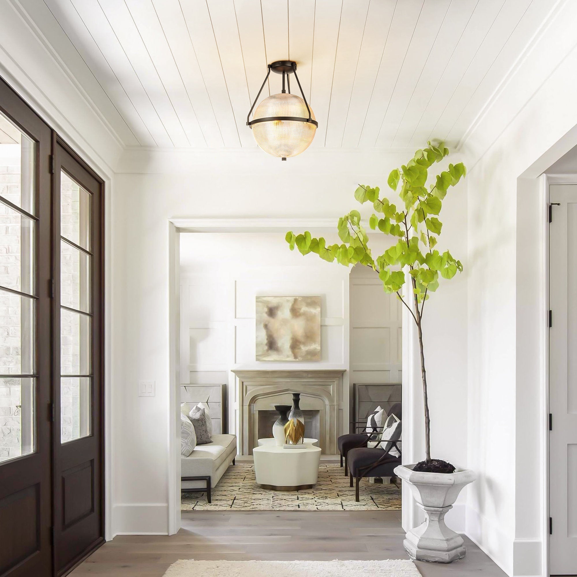 Atale Modern Minimalist Glass Ceiling Lamp - Letslighting