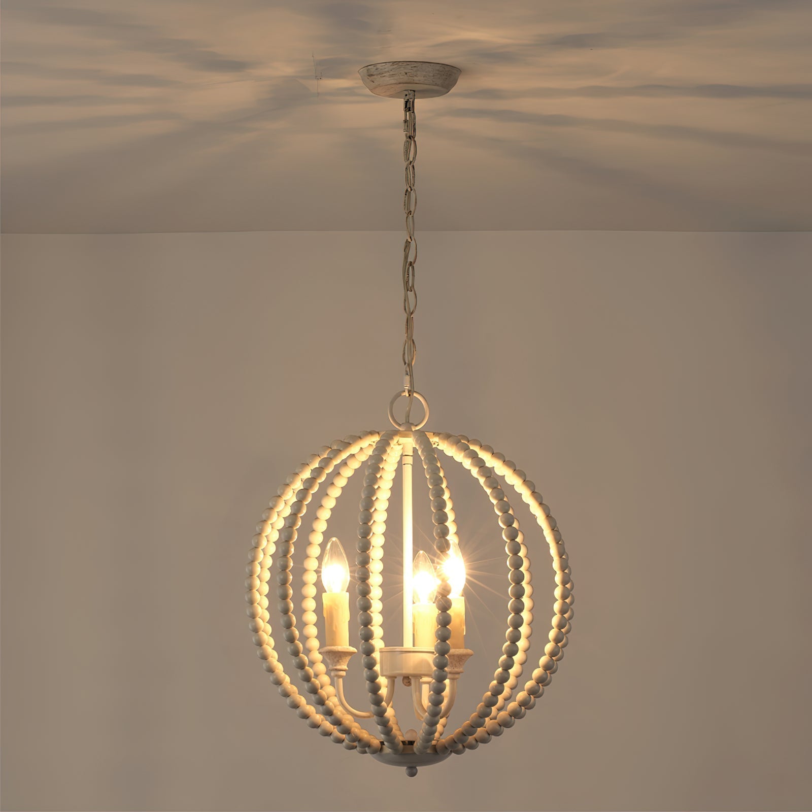 Vanoren Modern Minimalist Beaded Wooden Pendant Lamp - Letslighting