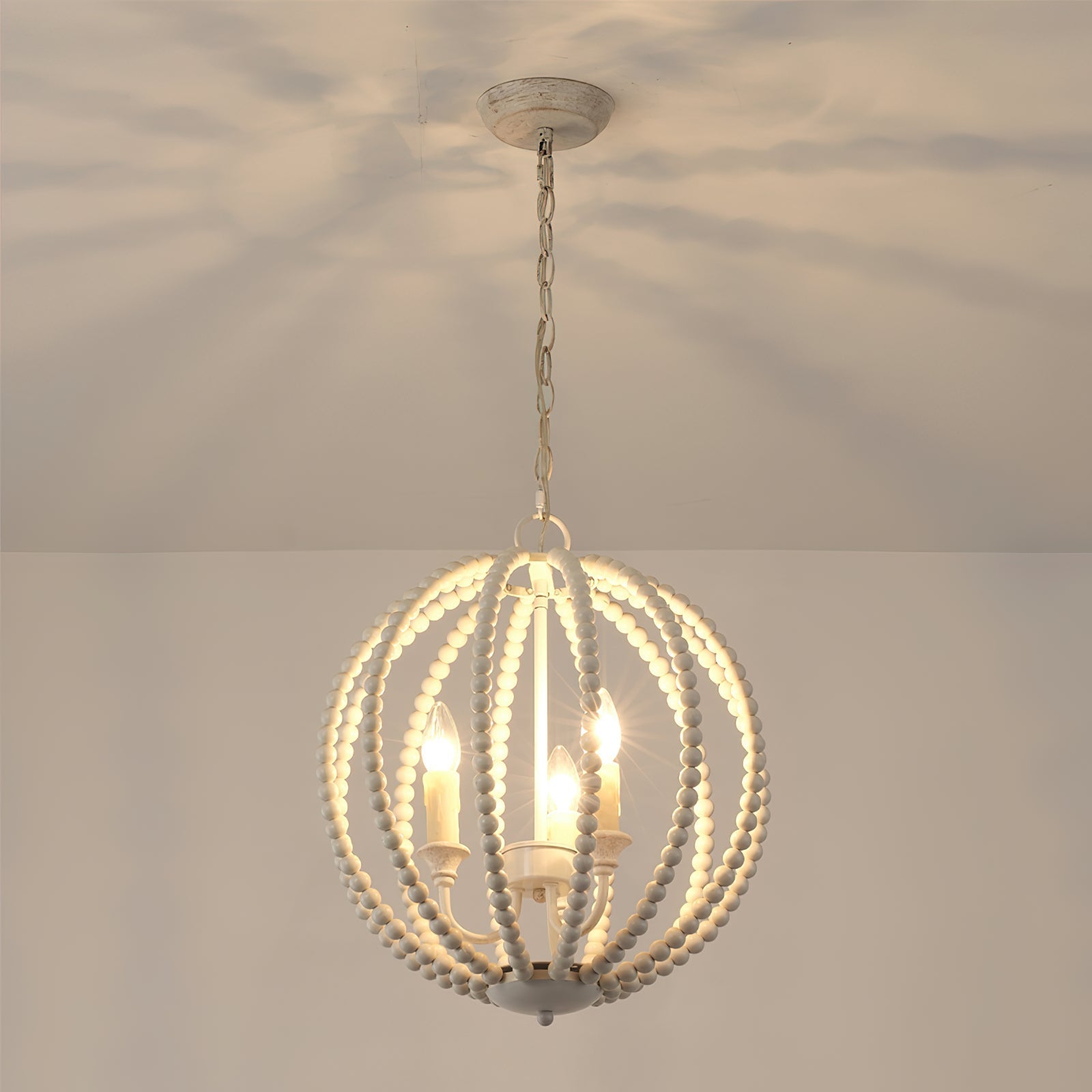 Vanoren Modern Minimalist Beaded Wooden Pendant Lamp - Letslighting