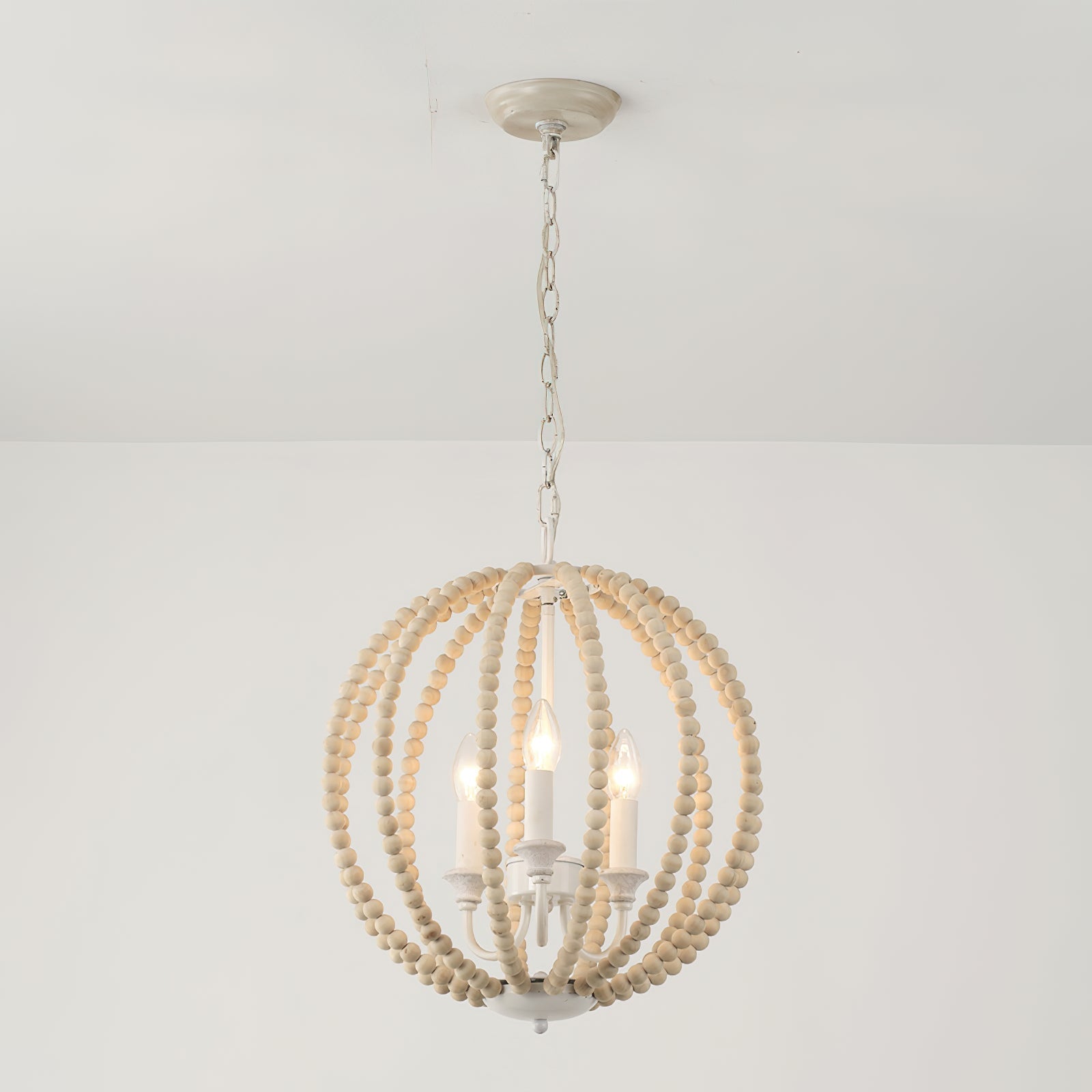 Vanoren Modern Minimalist Beaded Wooden Pendant Lamp - Letslighting