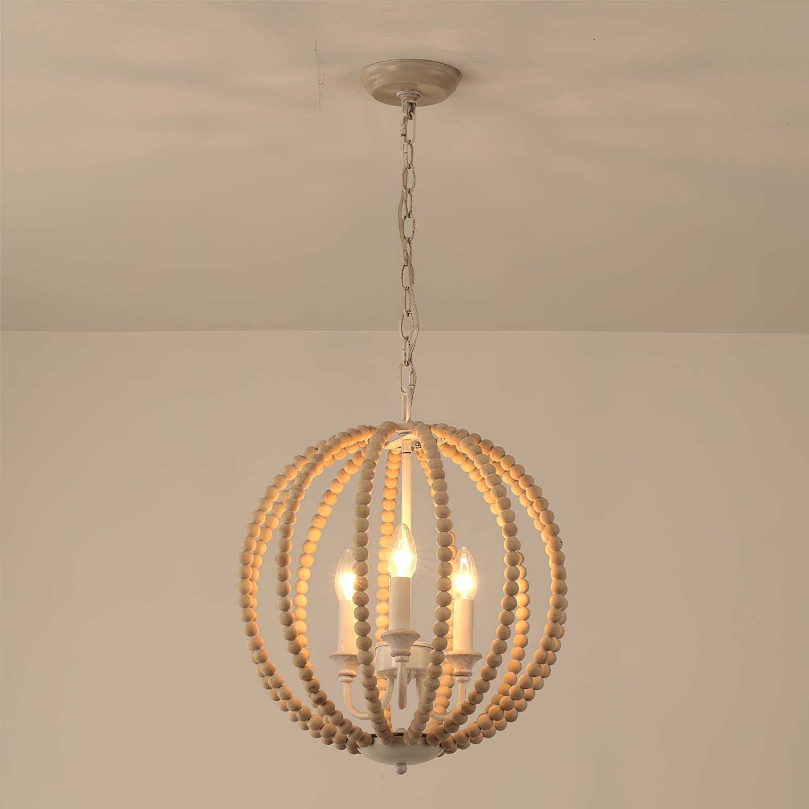 Vanoren Modern Minimalist Beaded Wooden Pendant Lamp - Letslighting