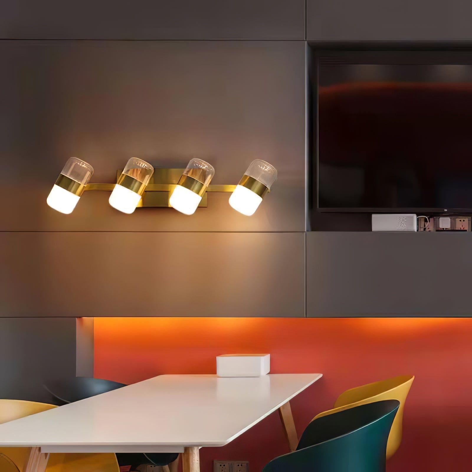 Nichols Wall Lamp Frosted Acrylic Shades For Vanity Lighting - Letslighting