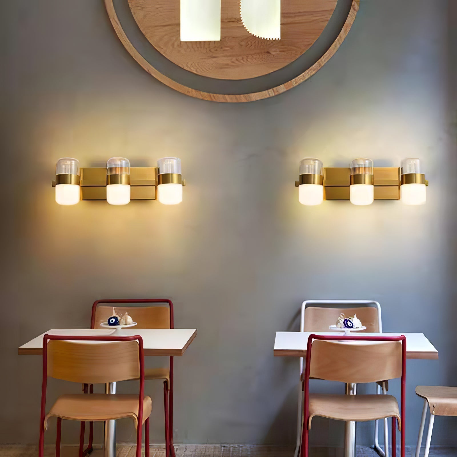 Nichols Wall Lamp Frosted Acrylic Shades For Vanity Lighting - Letslighting