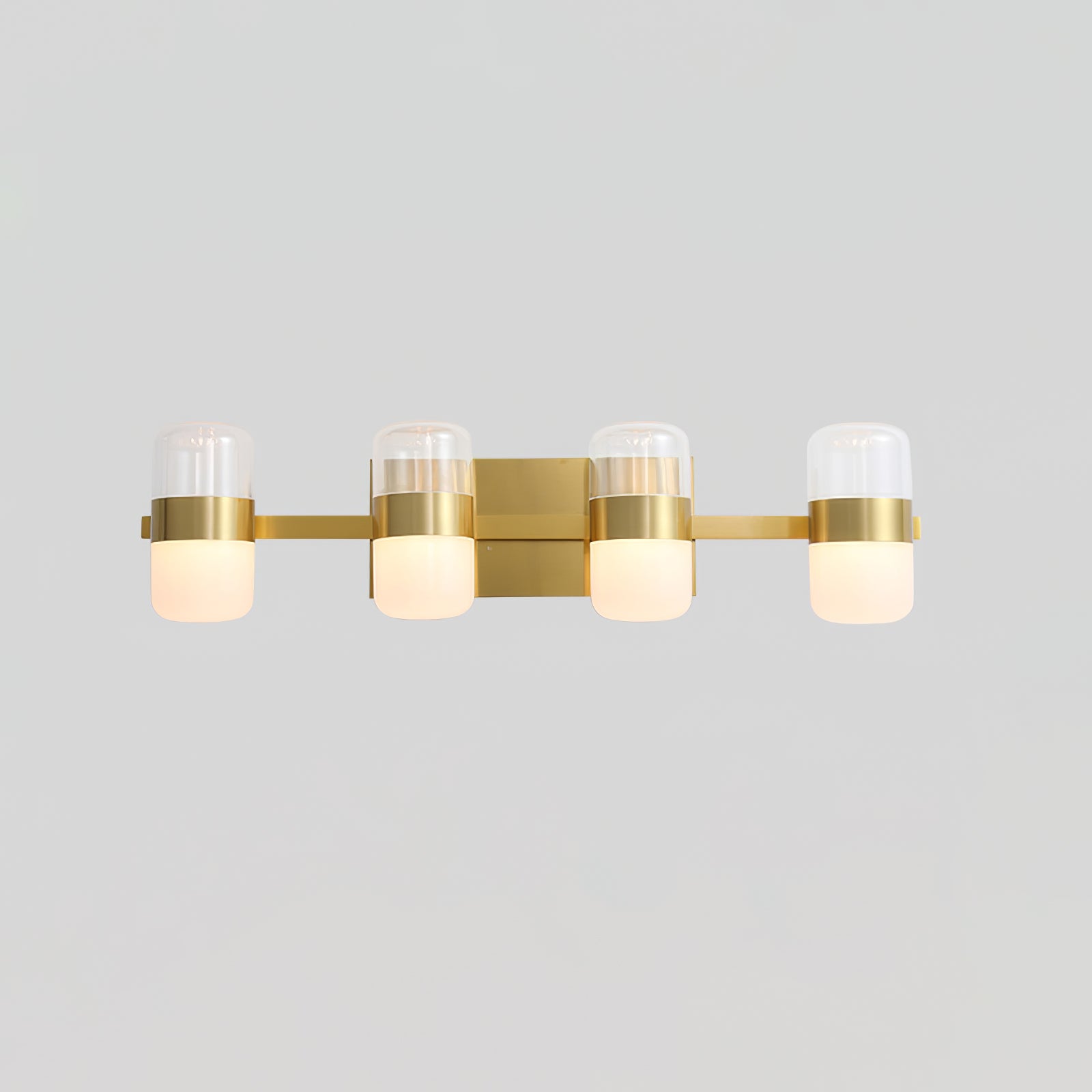 Nichols Wall Lamp Frosted Acrylic Shades For Vanity Lighting - Letslighting