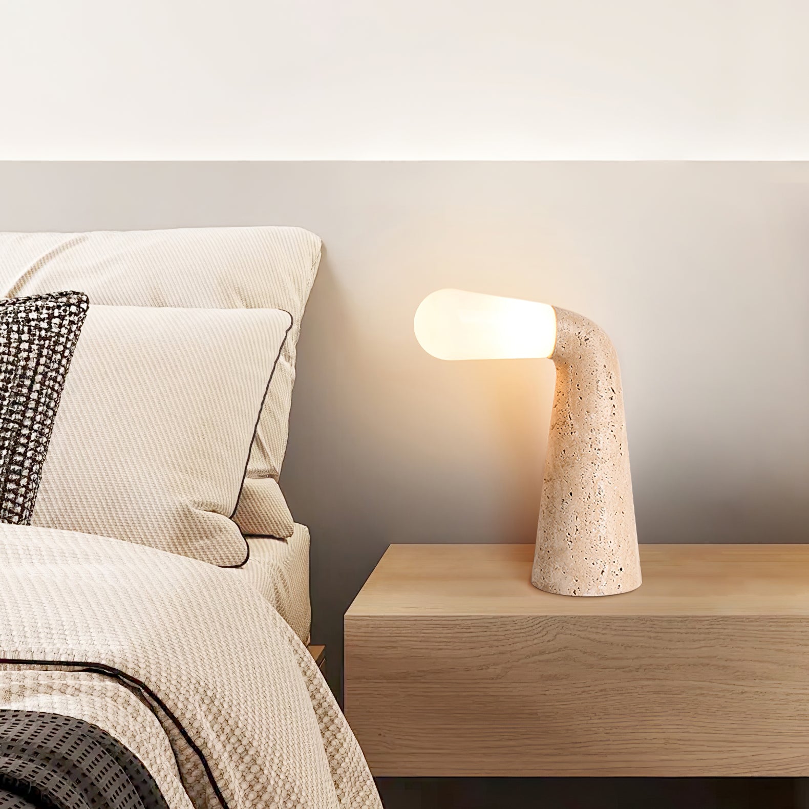 Cocare Travertine Table Lamp - Letslighting