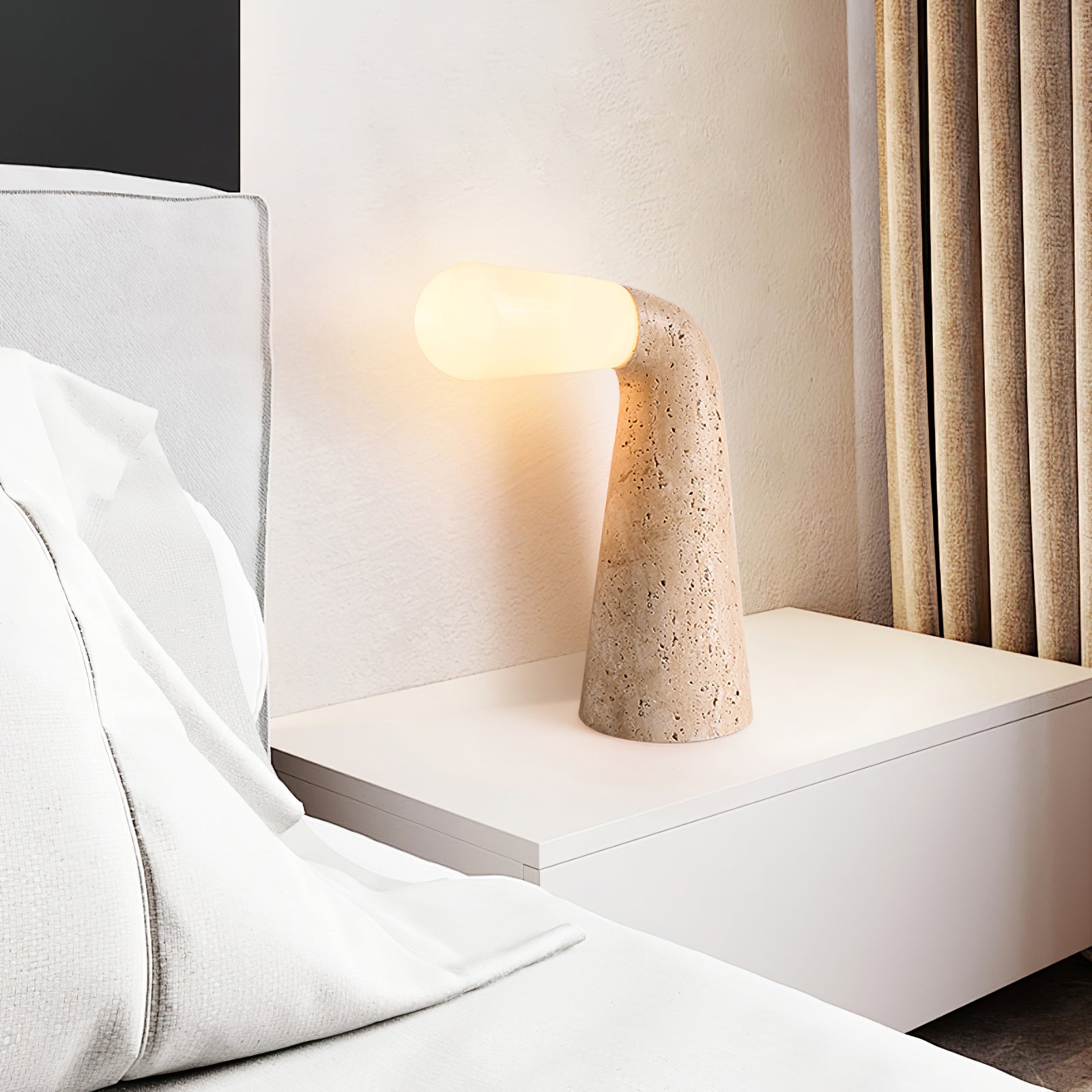 Cocare Travertine Table Lamp - Letslighting