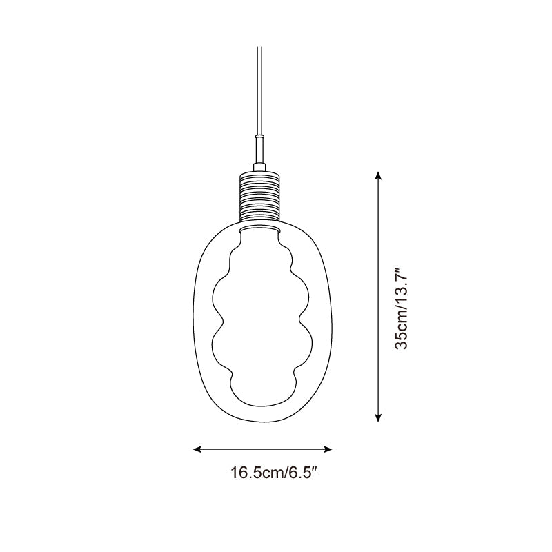 Nimbus Pendant Lamp Gradient Glass Cloud - Letslighting
