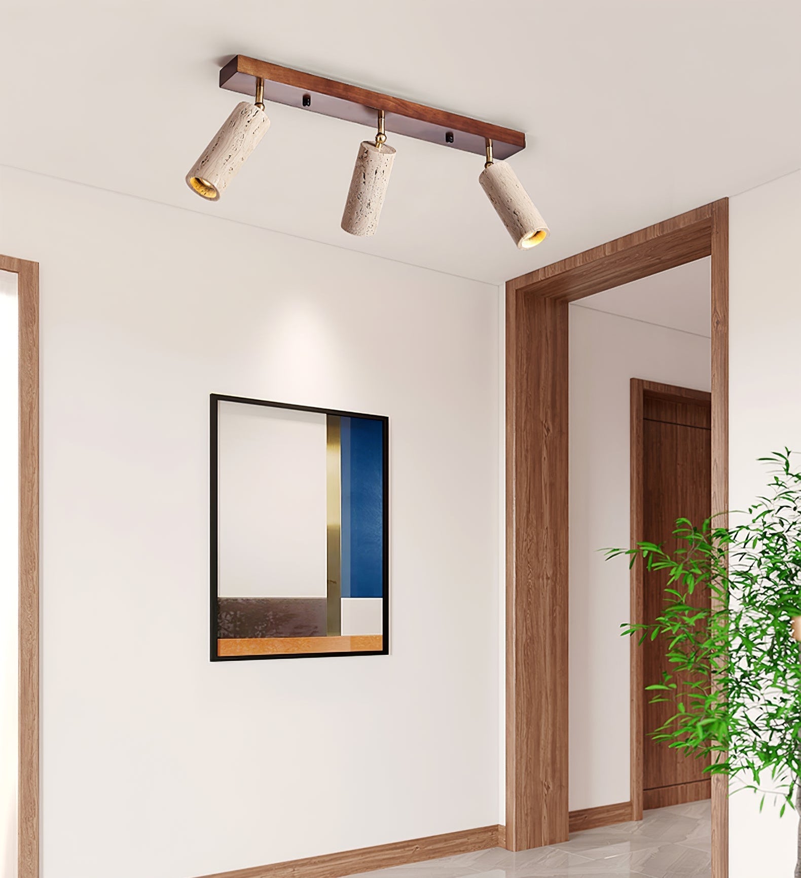 Eurliryra Multi-Cylinder Travertine Track Light - Letslighting