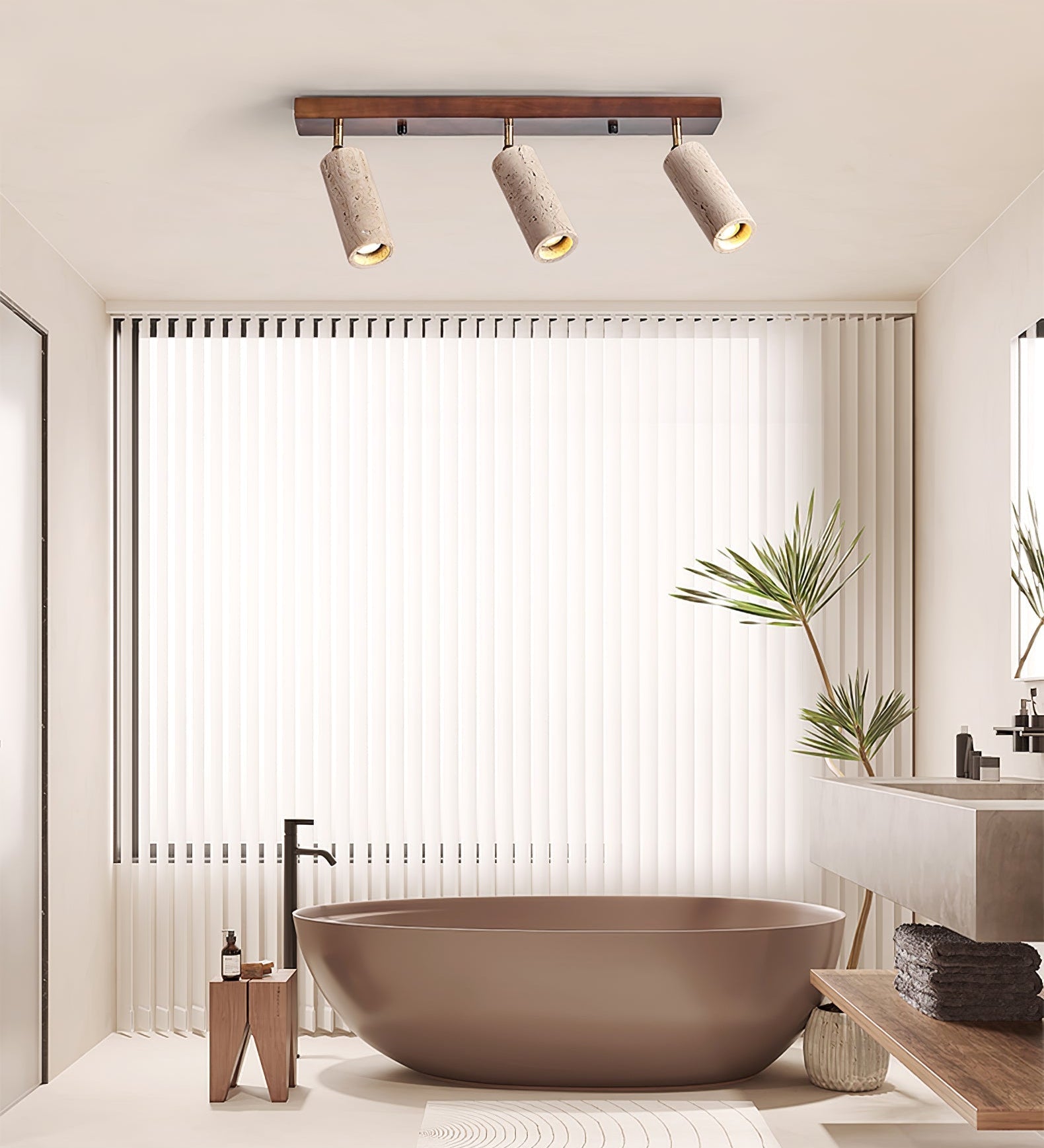 Eurliryra Multi-Cylinder Travertine Track Light - Letslighting
