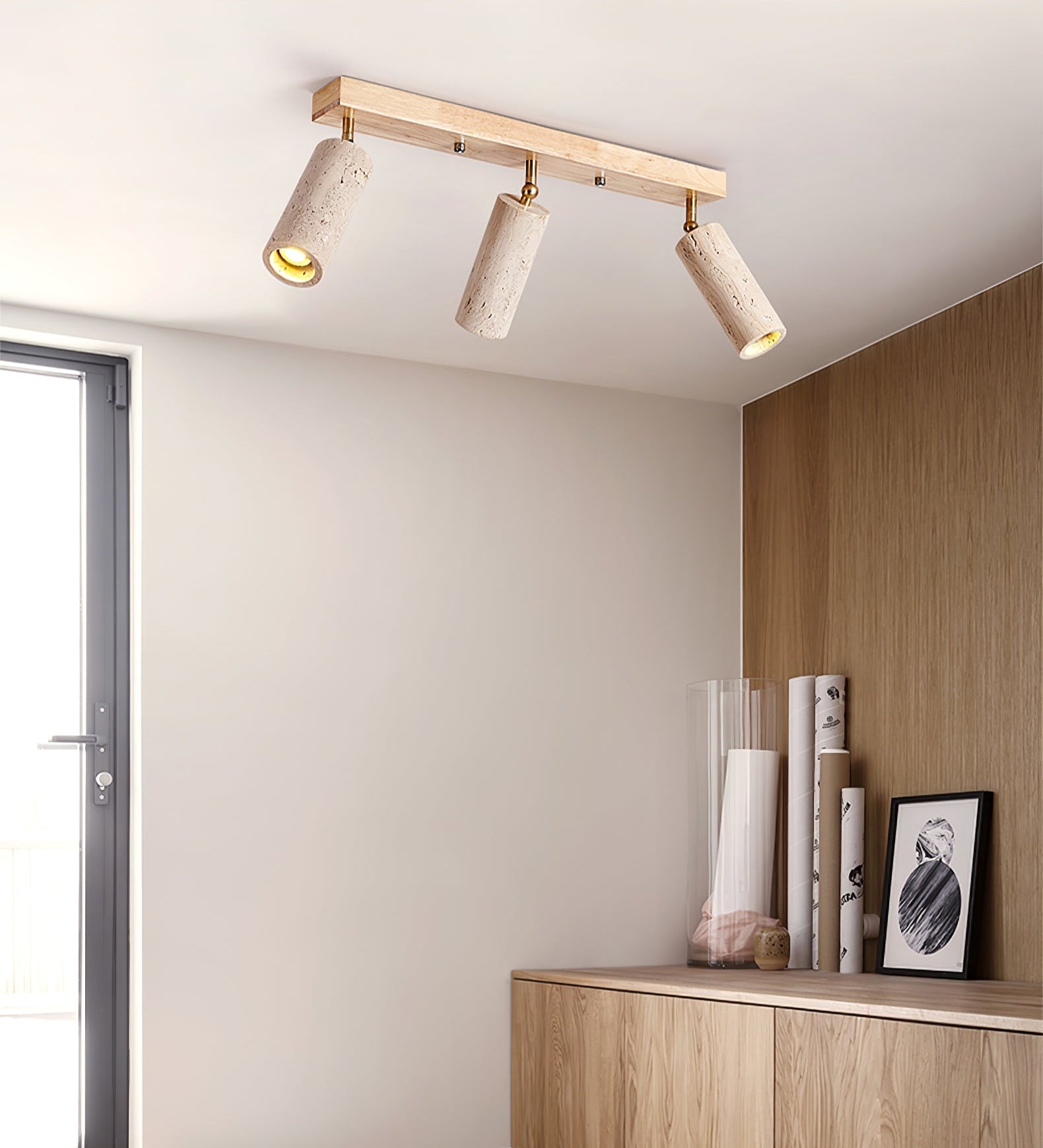 Eurliryra Multi-Cylinder Travertine Track Light - Letslighting