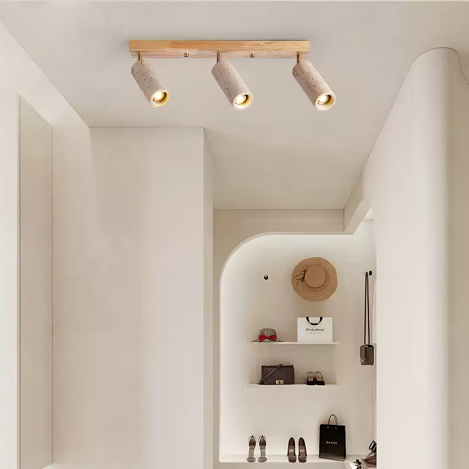 Eurliryra Multi-Cylinder Travertine Track Light - Letslighting