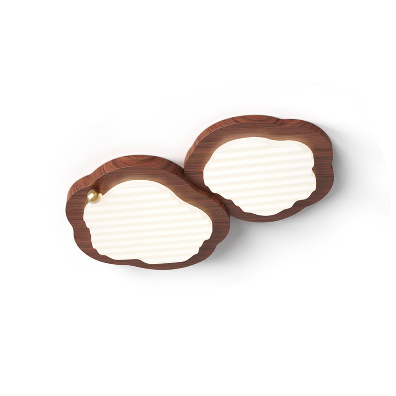 Niseko Ceiling Lamp Wood Finish With Cloud-Like - Letslighting