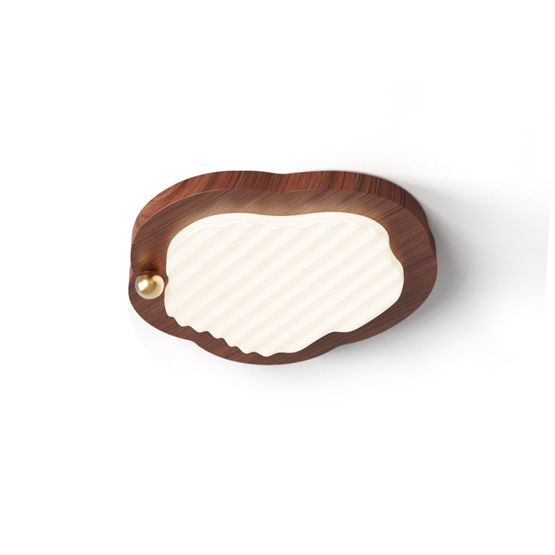 Niseko Ceiling Lamp Wood Finish With Cloud-Like - Letslighting