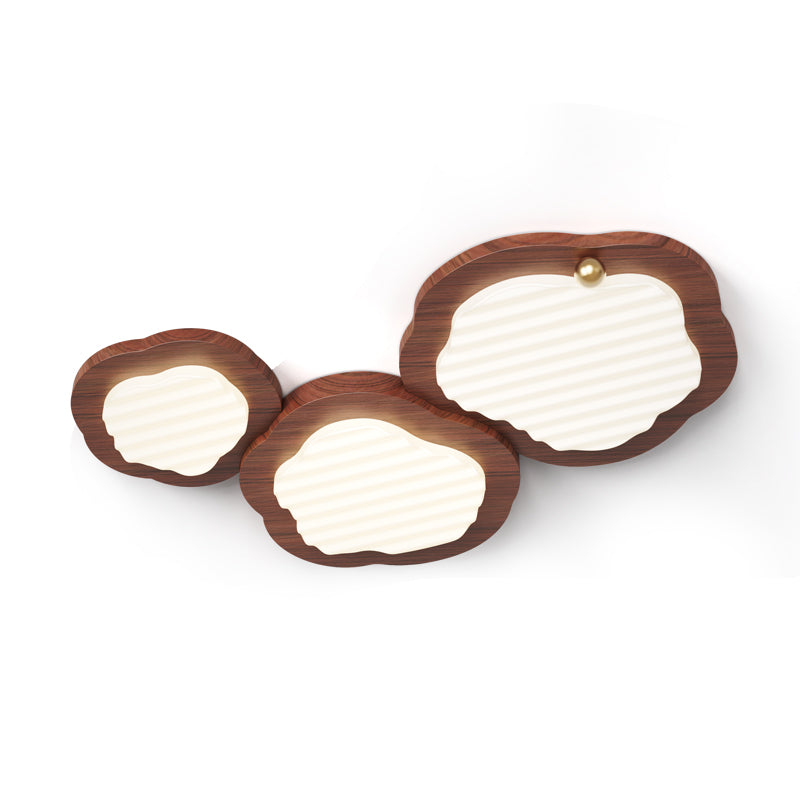 Niseko Ceiling Lamp Wood Finish With Cloud-Like - Letslighting