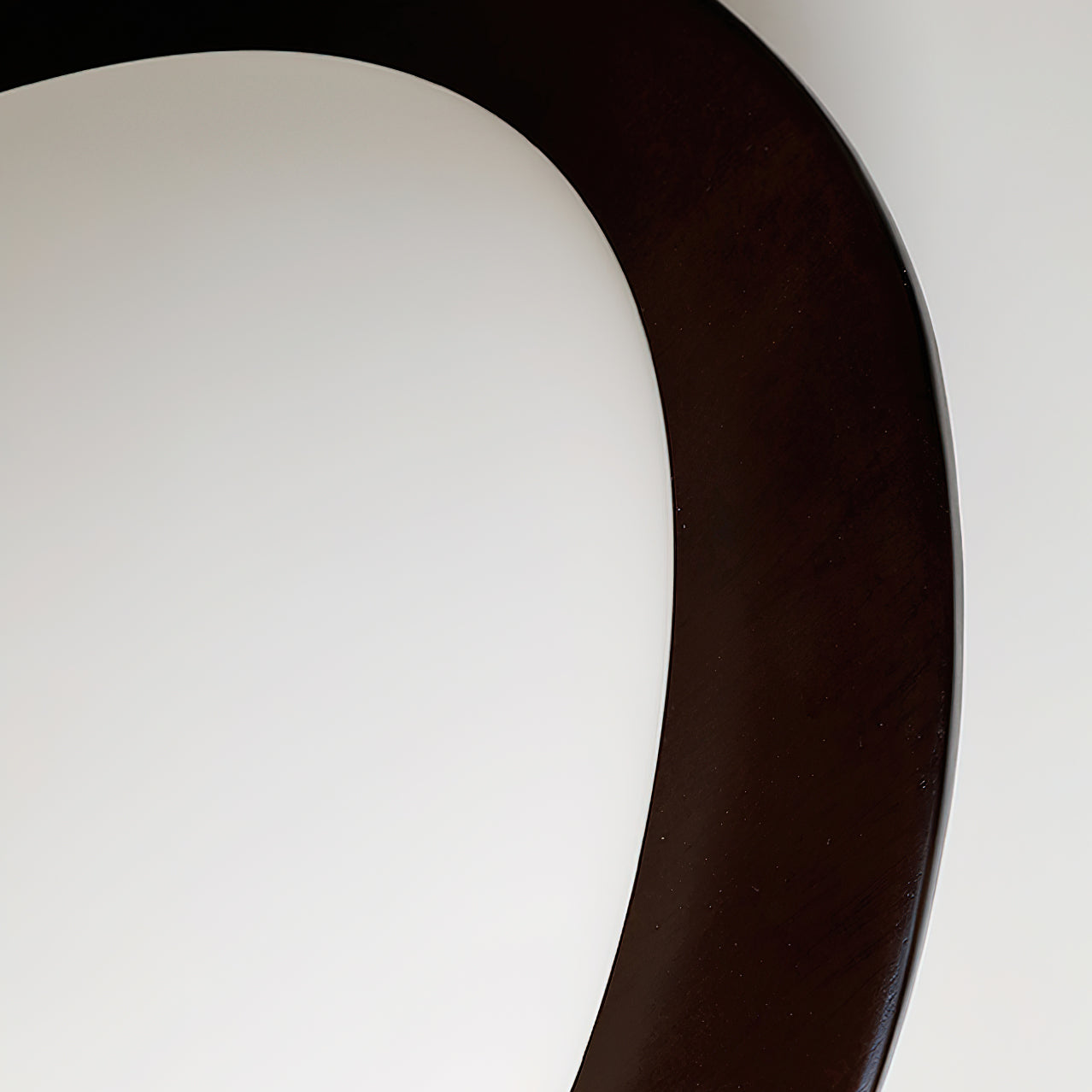 Ceiling Light Wood and Acrylic Oval Shade Minimalist Natural - Letslighting