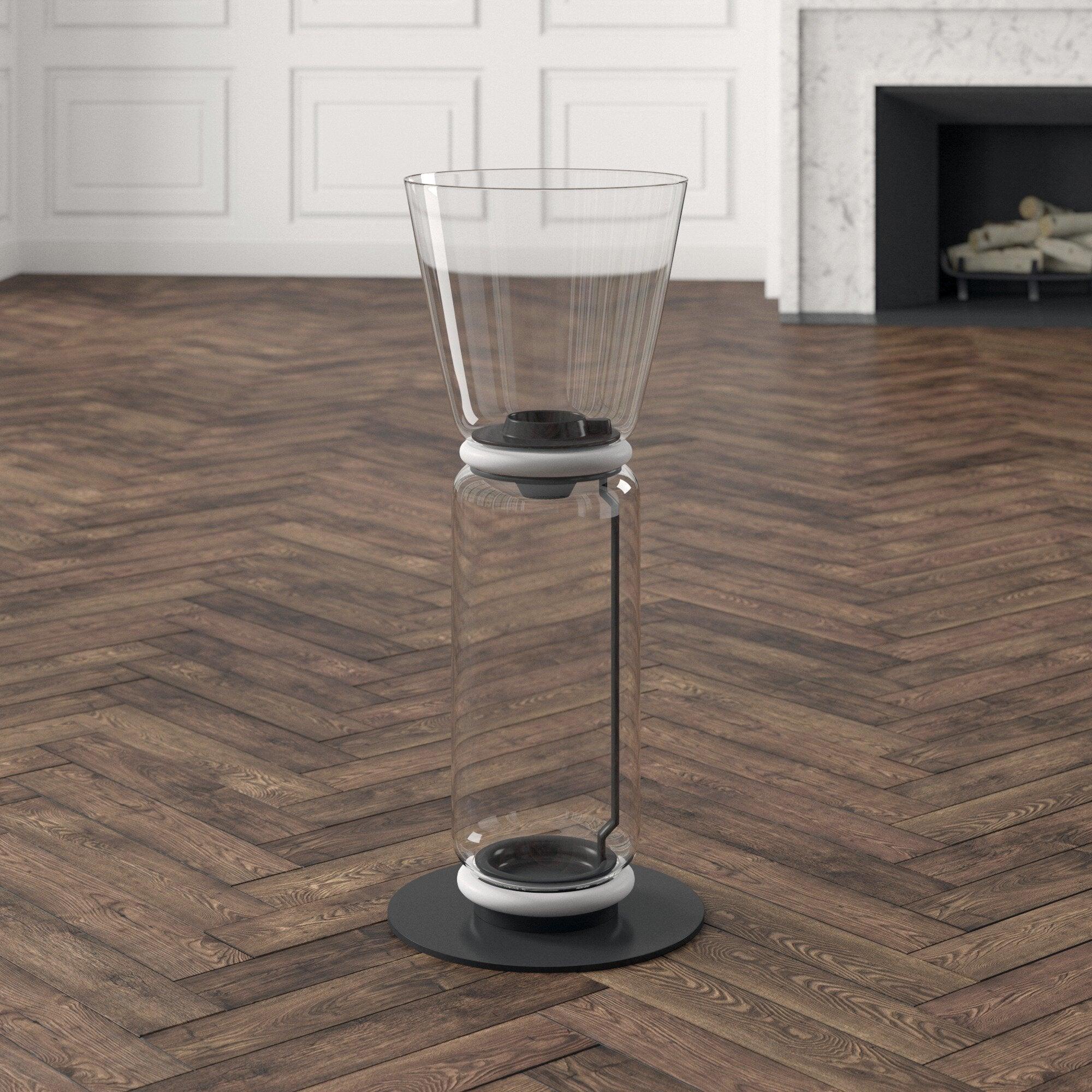 Lustra Floor Lamp Bamboo Glass - Letslighting