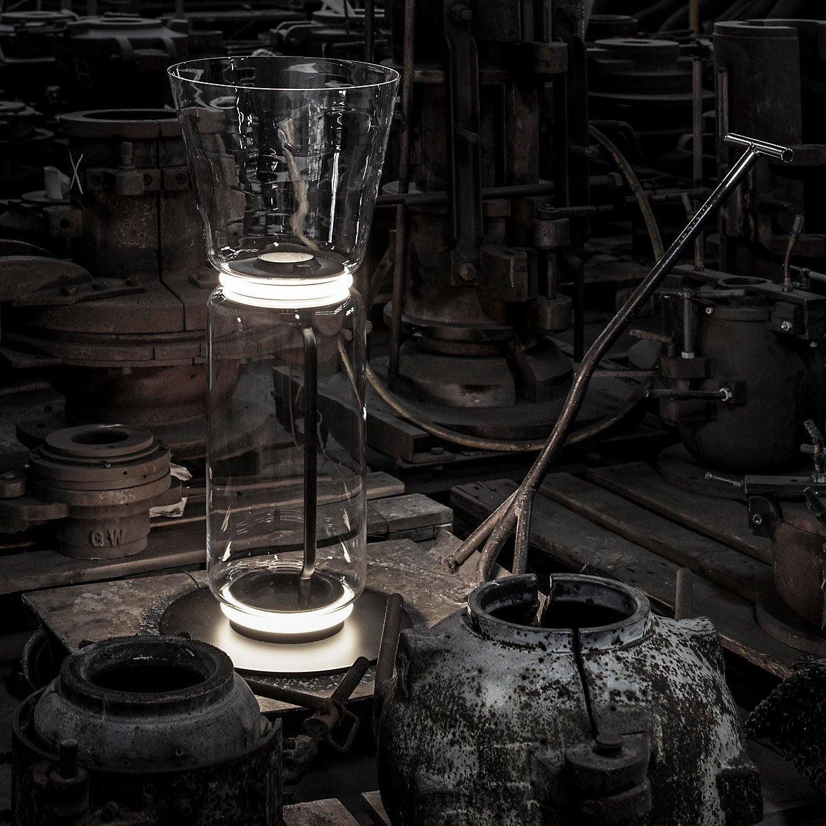 Lustra Floor Lamp Bamboo Glass - Letslighting