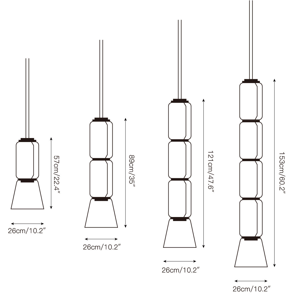 Cadorus Premium Elegance Glass Pendant Lamp - Letslighting