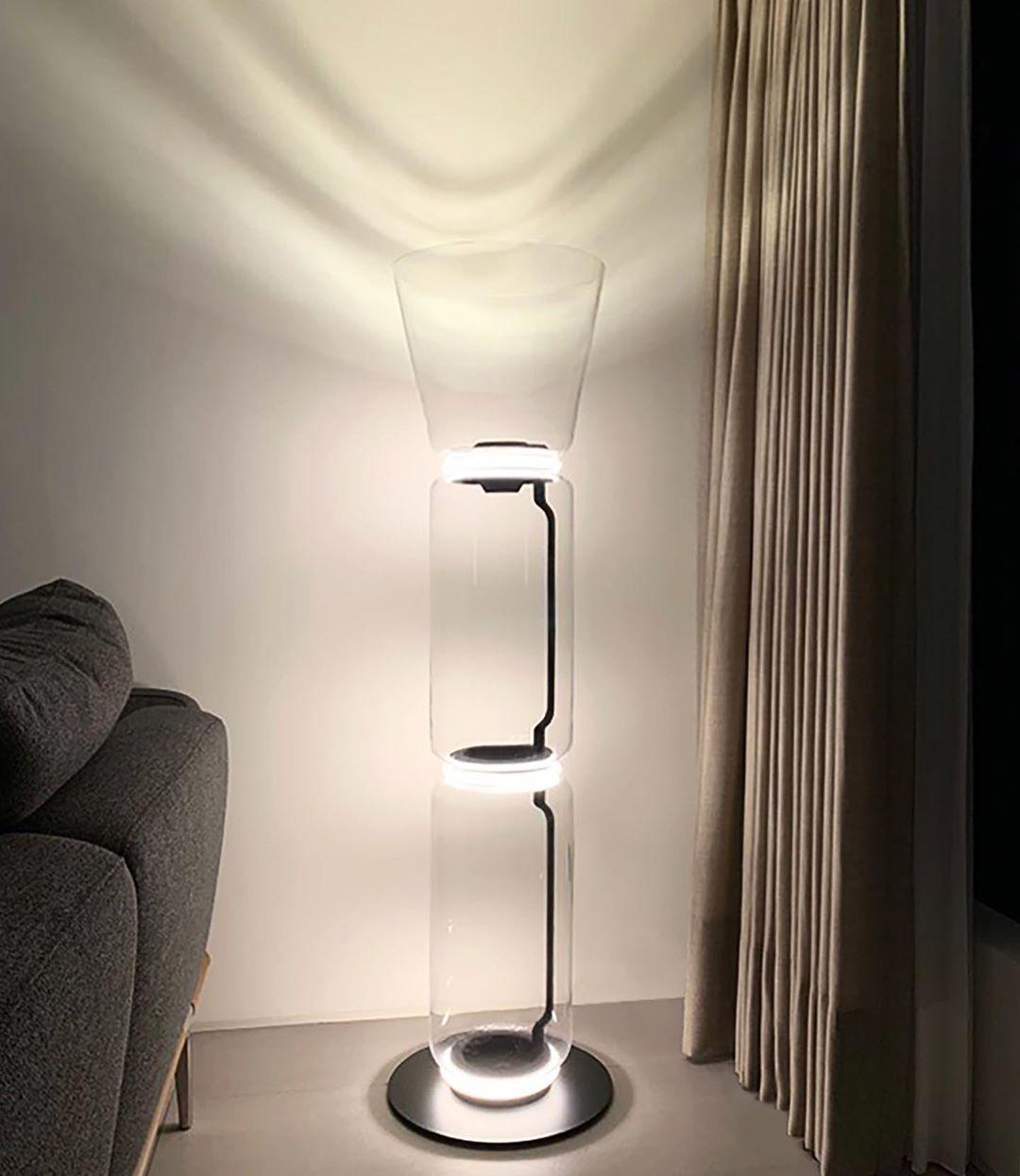 Lustra Floor Lamp Bamboo Glass - Letslighting