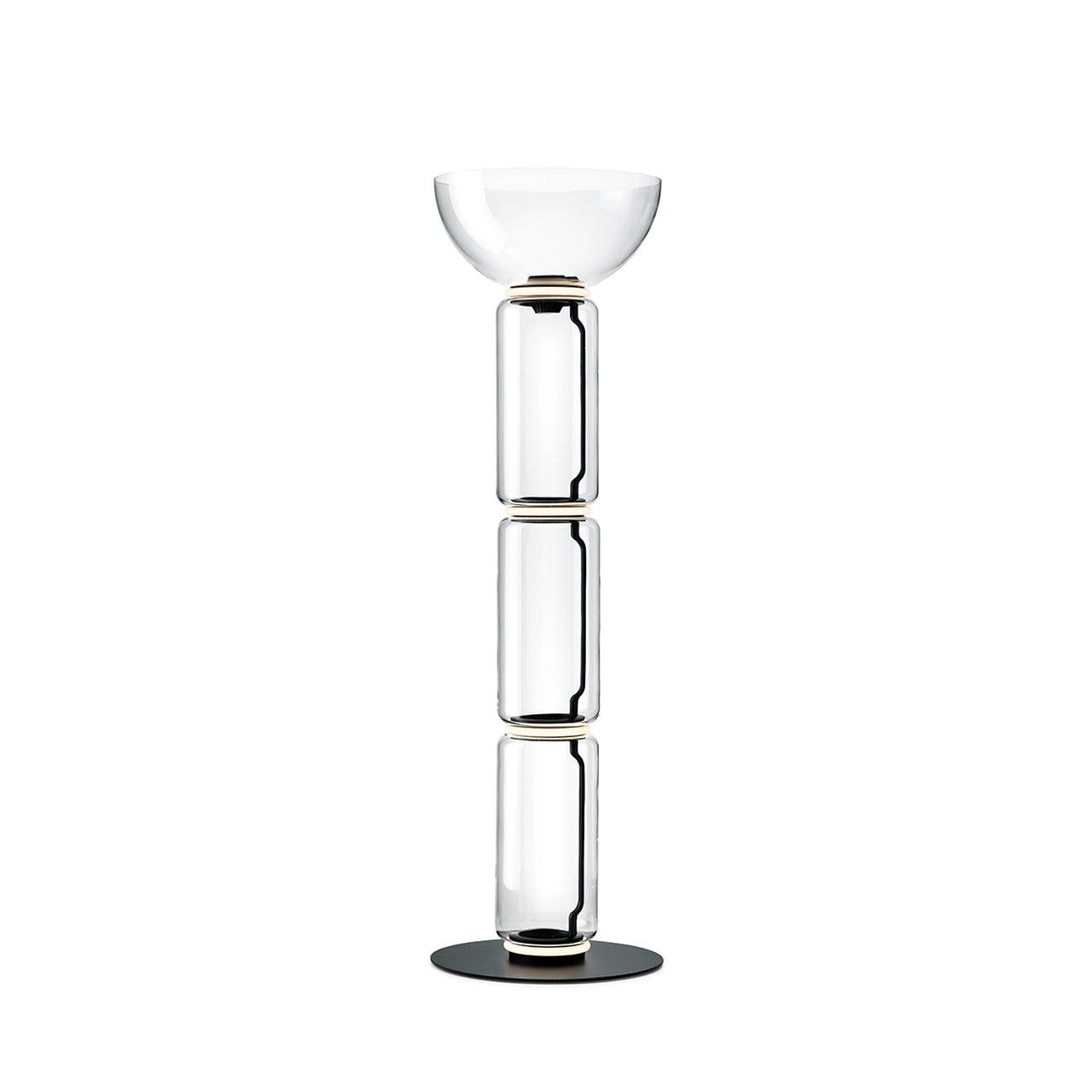 Lustra Floor Lamp Bamboo Glass - Letslighting