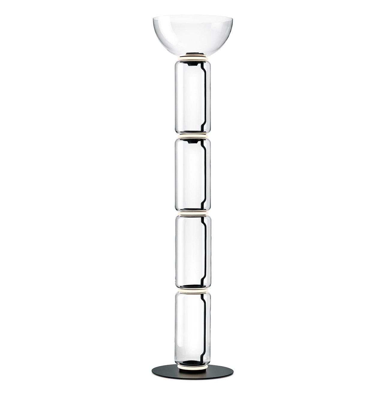 Lustra Floor Lamp Bamboo Glass - Letslighting