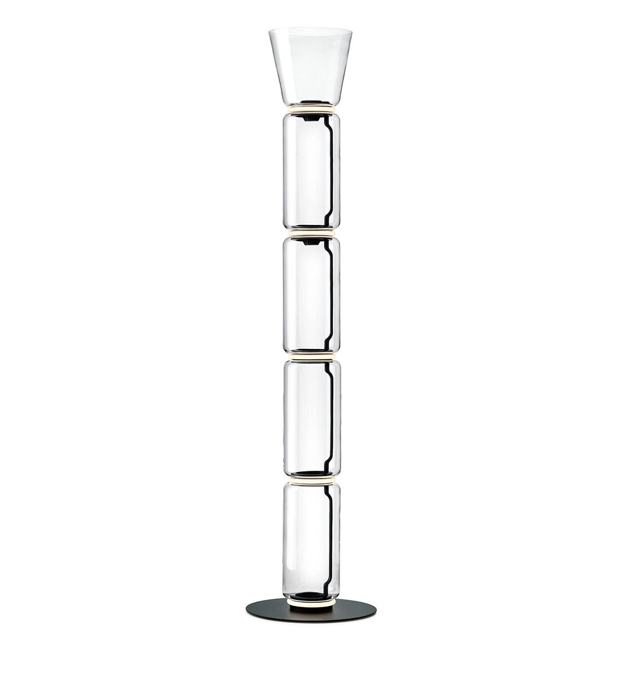 Lustra Floor Lamp Bamboo Glass - Letslighting