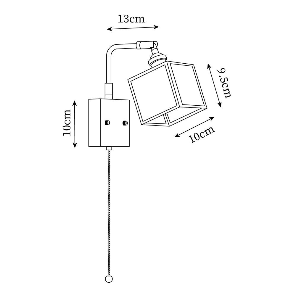 Noko Glass Wall Lamp Cube - Letslighting
