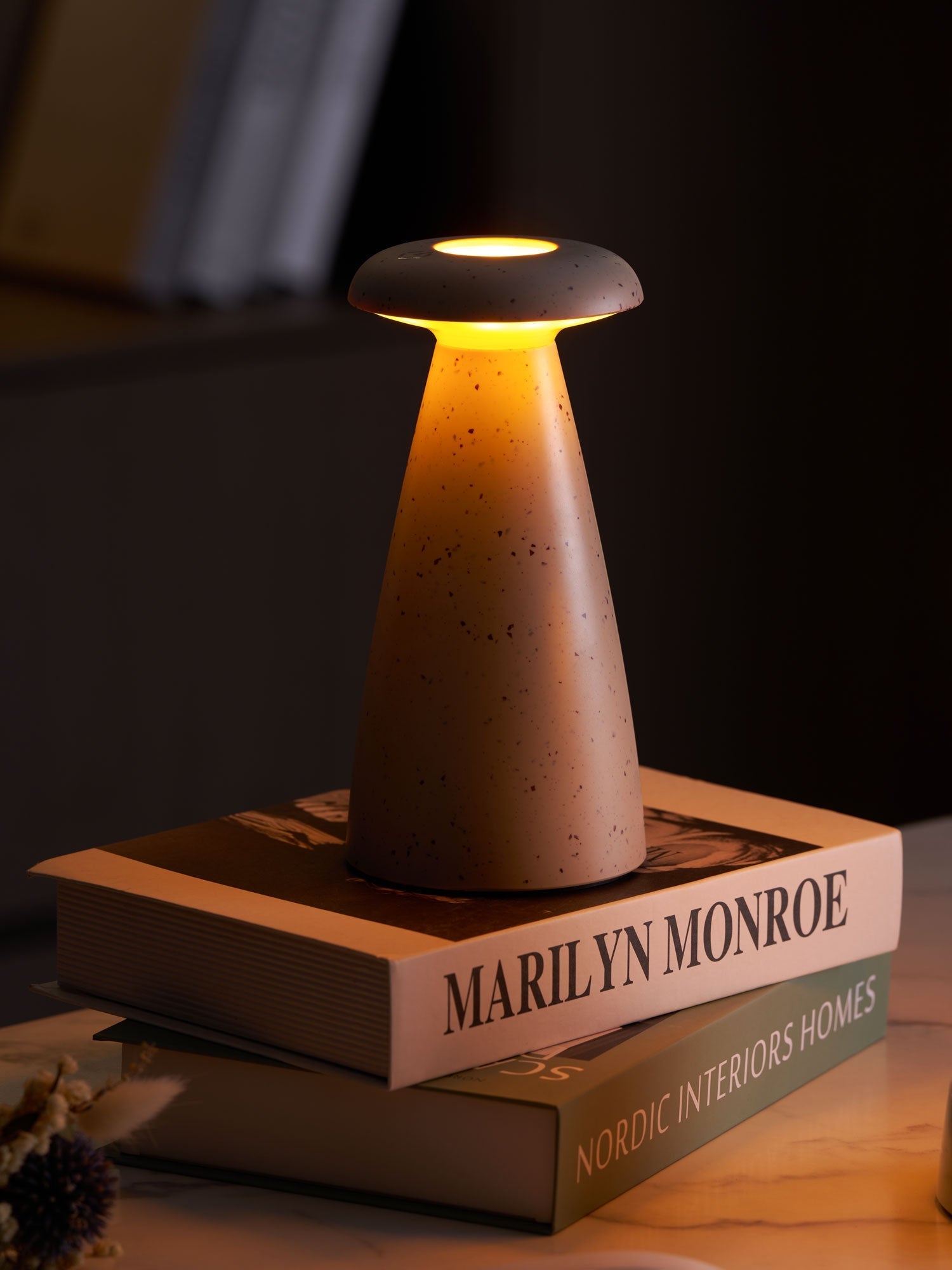 Mushroove Ceramic Minimalist Table Lamp - Letslighting
