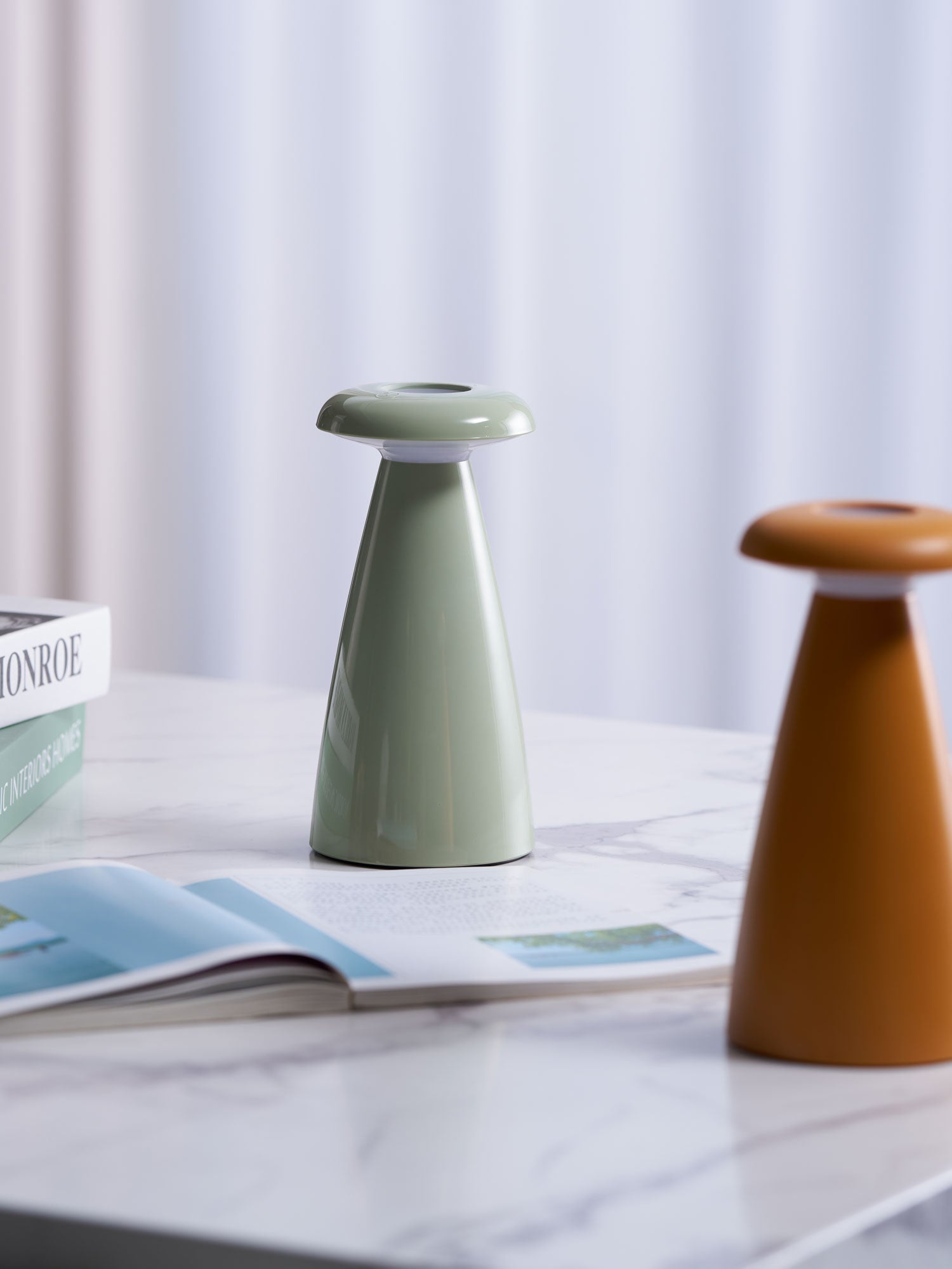 Mushroove Ceramic Minimalist Table Lamp - Letslighting