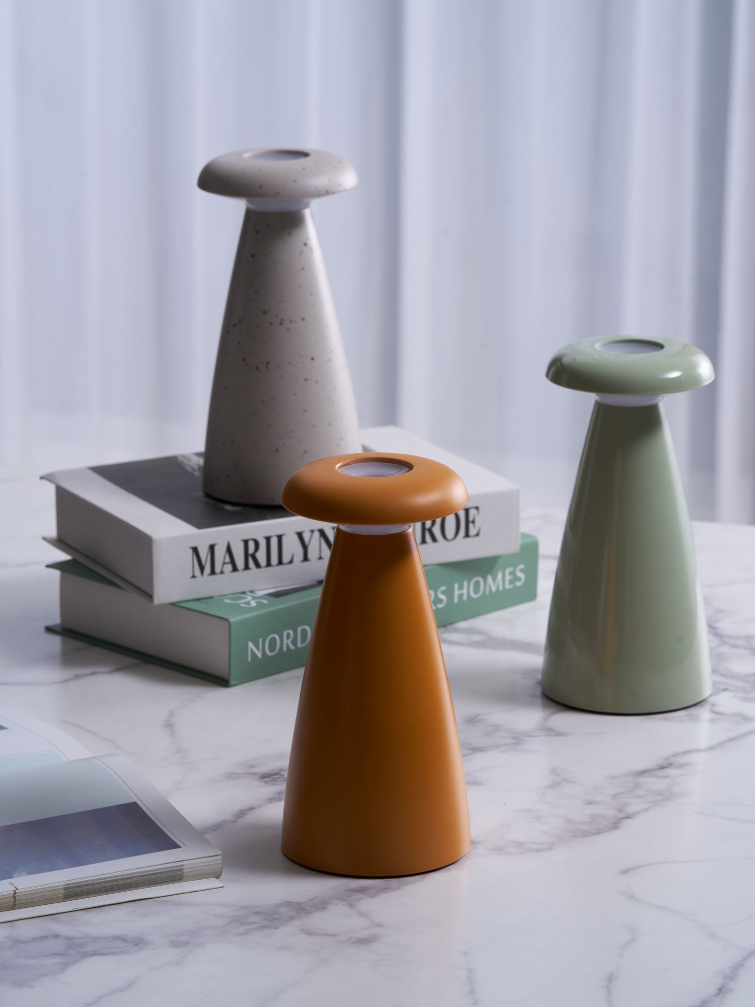 Mushroove Ceramic Minimalist Table Lamp - Letslighting